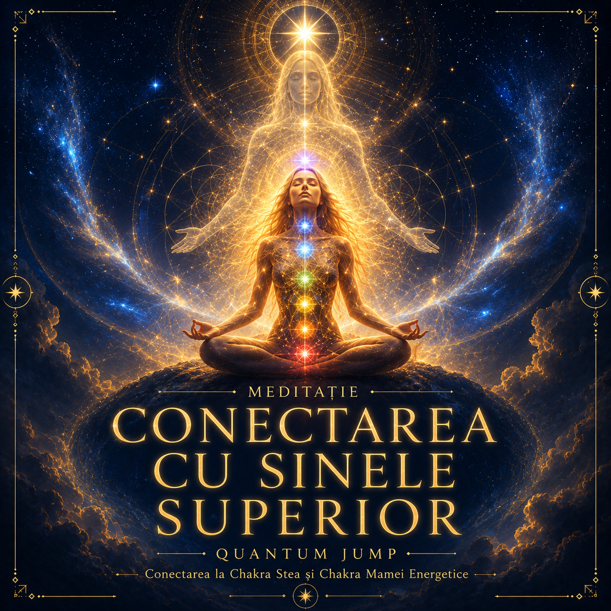 MEDITATIE CONECTAREA CU SINELE SUPERIOR ~ Conectarea la Chakra Stea si Chakra Mamei Energetice ~ Quantum Jump