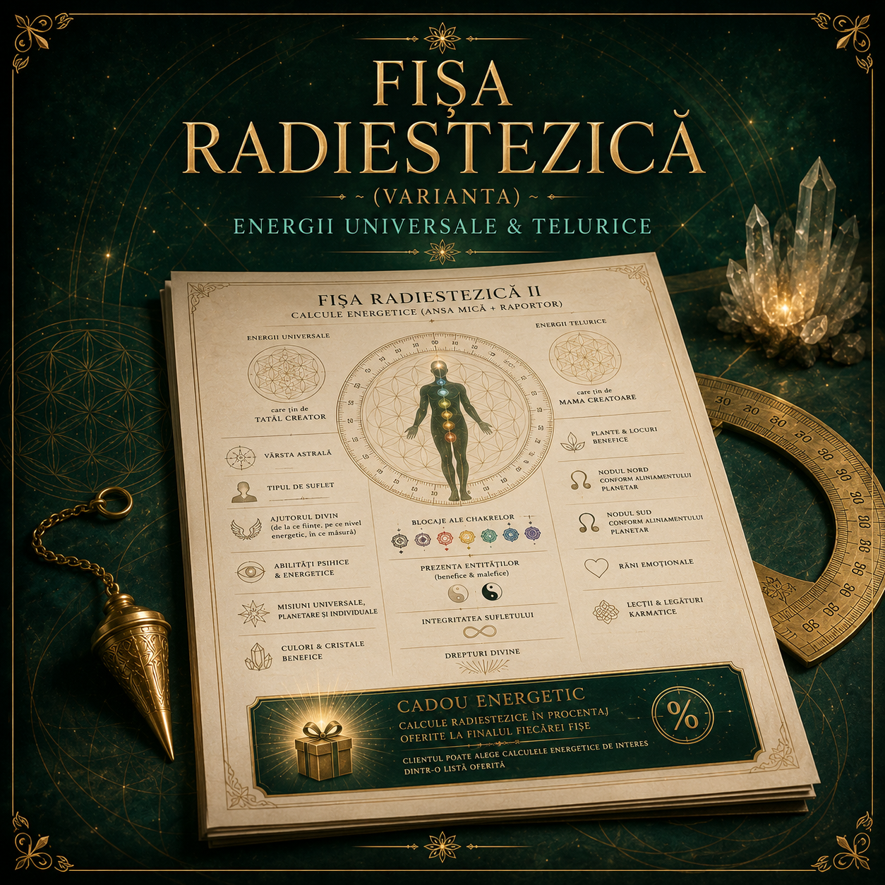 Fisa Radiestezica - Energii Universale & Telurice