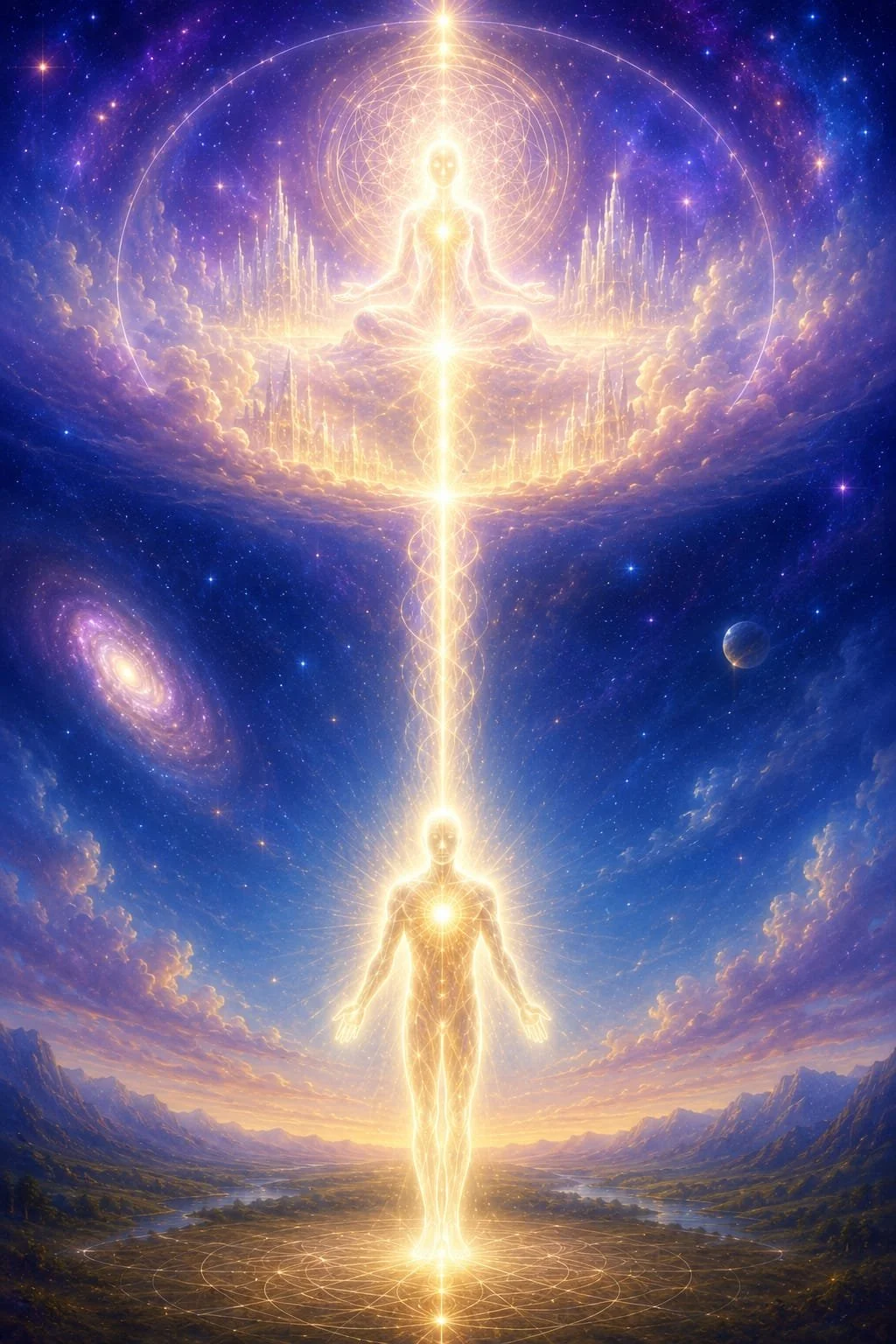 MEDITATIE CONECTAREA CU SINELE SUPERIOR ~ Conectarea la Chakra Stea si Chakra Mamei Energetice* Quantum Jump
