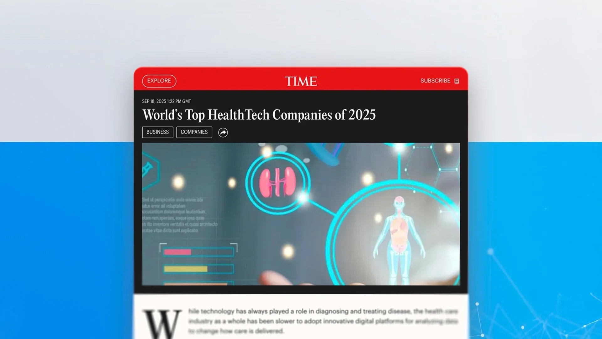 Open Medical - Times, World's Top HealthTech Companies of 2025, Ensiab