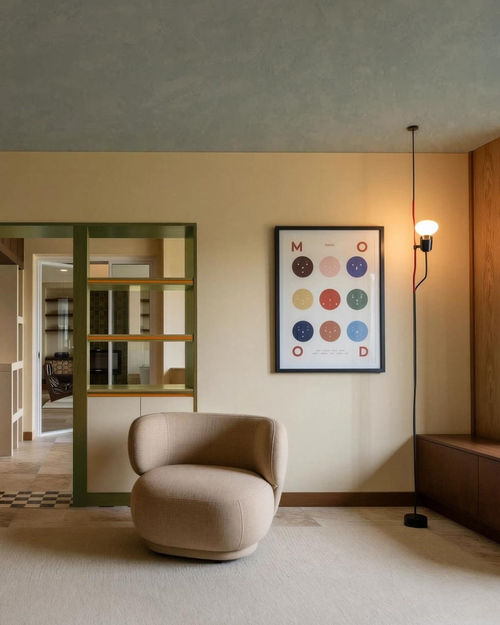 Lors de nos rendez-vous de direction artistique, nous pr&eacute;sentons d&eacute;sormais deux vues : 

👉 Les vues SketchUp du projet 
👉 Les  projections g&eacute;n&eacute;r&eacute;es par IA &agrave; partir de ces bases. L&rsquo;objectif n&rsquo;est