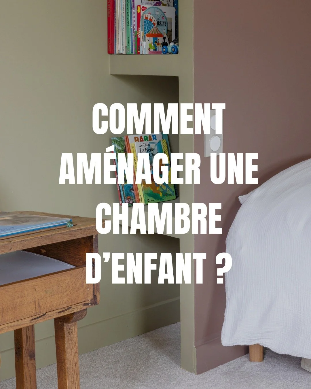 Une chambre d'enfant r&eacute;ussie, c'est bien plus qu'une jolie d&eacute;co. C'est un espace qui grandit avec lui.
Notre approche tourne autour d'un principe cl&eacute; : ne rien figer. Le lit, le bureau, les rangements &mdash; tout doit pouvoir &e