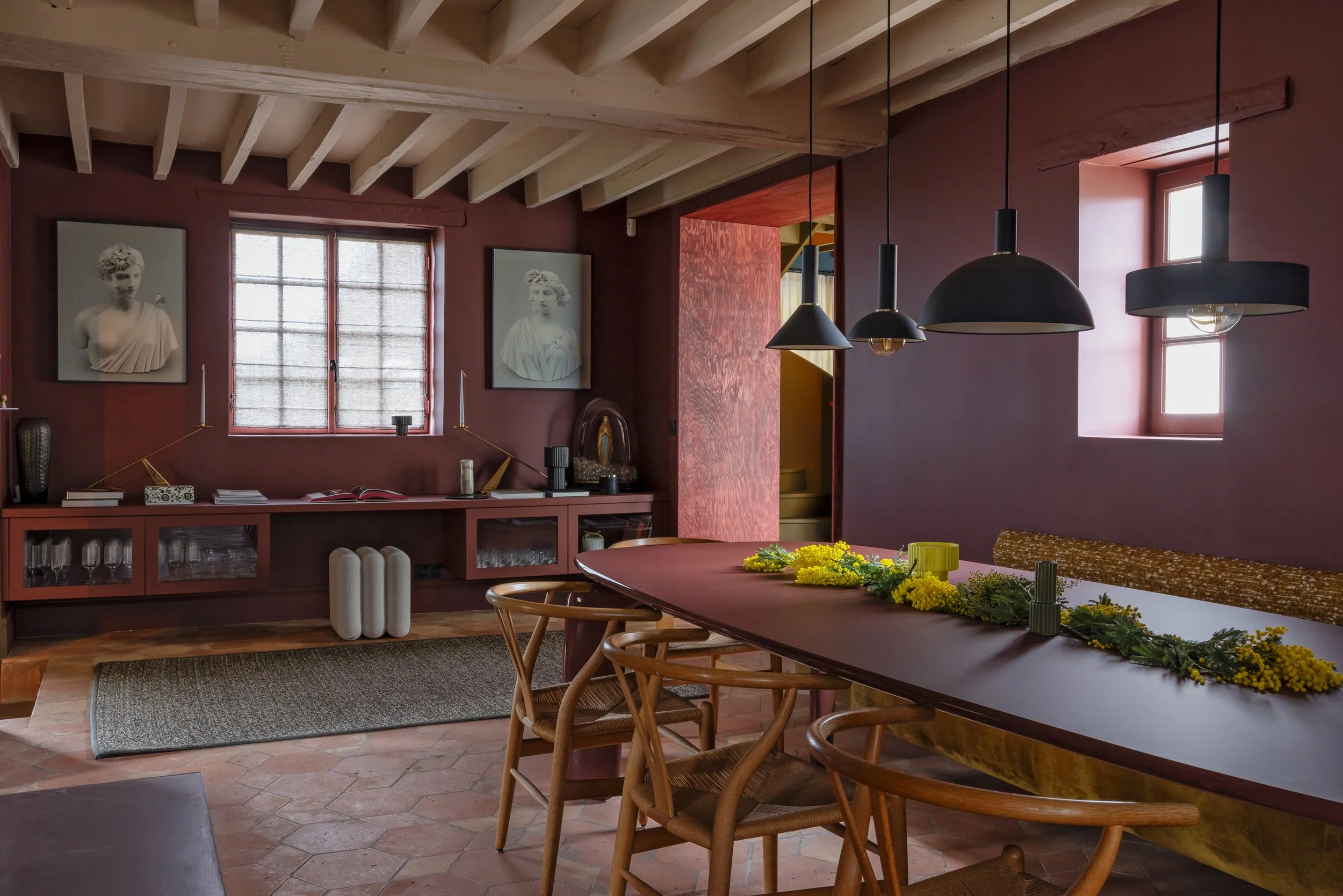 salle à manger terracotta