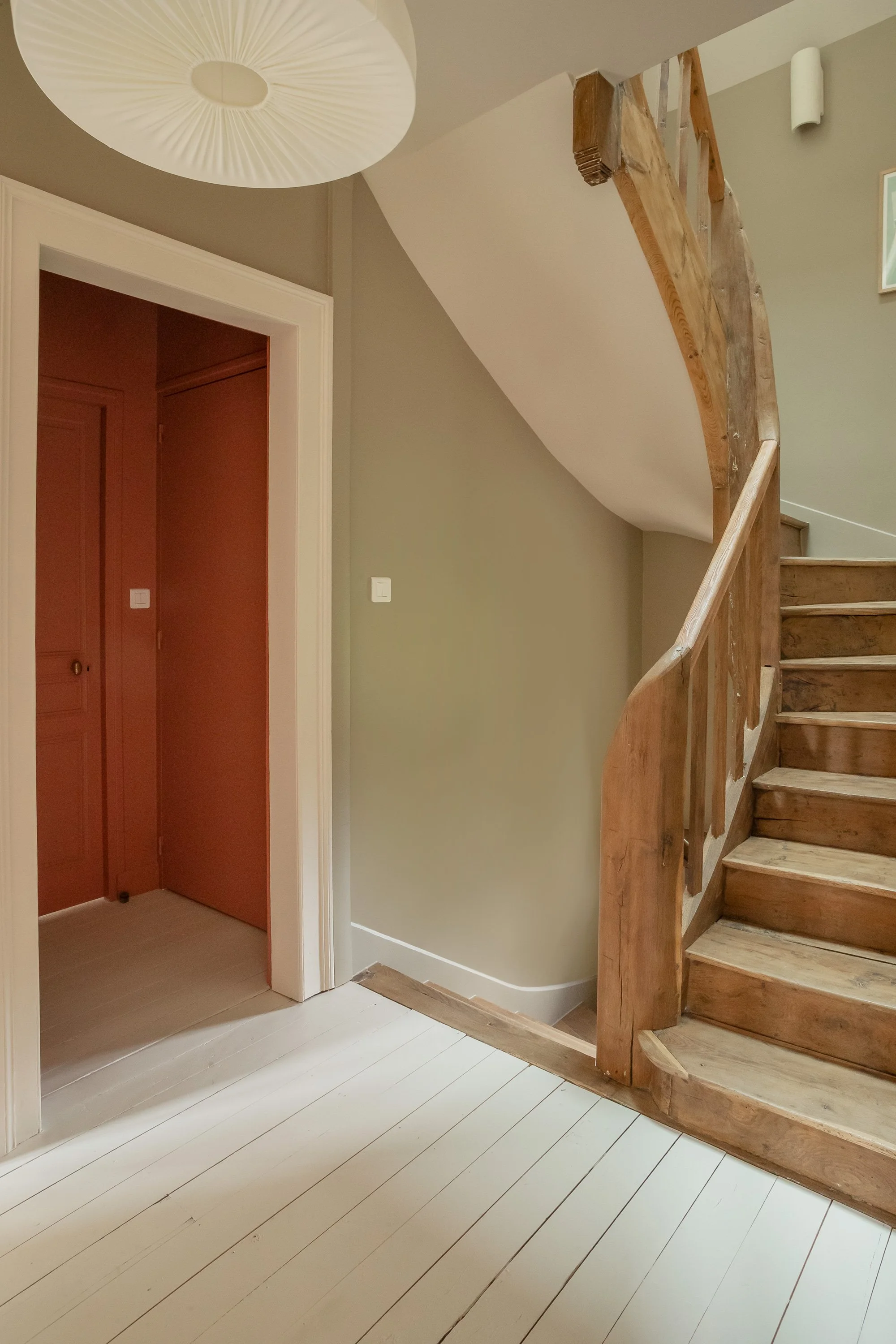 parquet peint blanc
