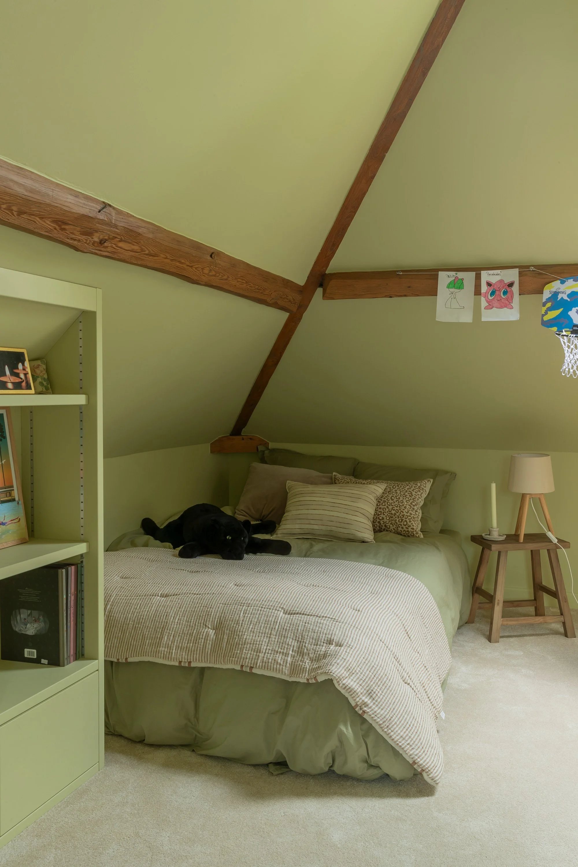 chambre verte chambre sous combles