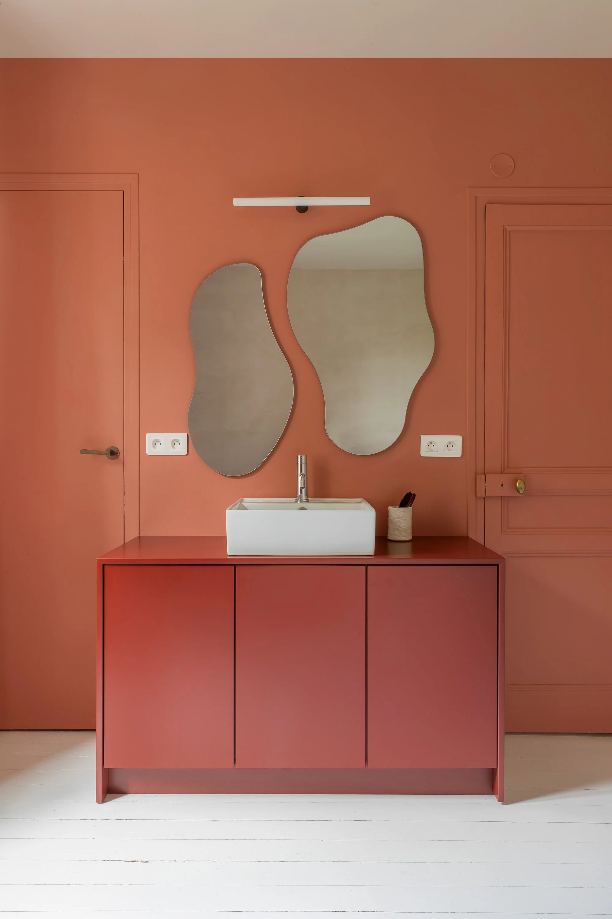 inspiration salle de bain terracotta