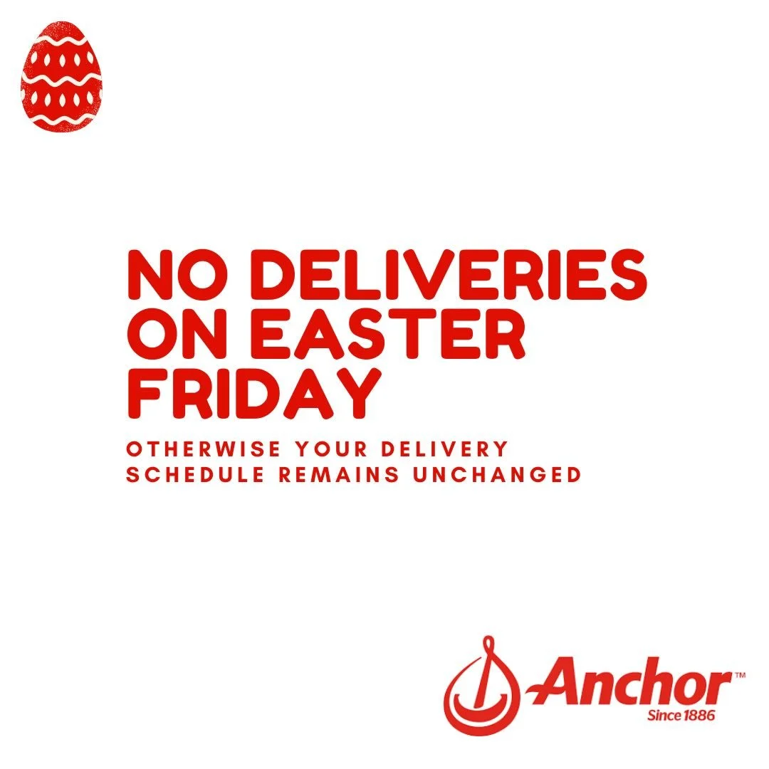 We won&rsquo;t be delivering this Good Friday! Deliveries will continue as usual for the rest of Easter weekend including Monday. Happy Easter! 🐣 🥛