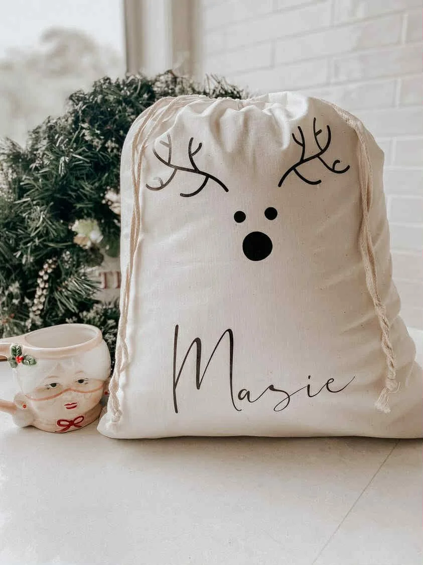Minimalist Reindeer Personalised Santa Sack.jpg