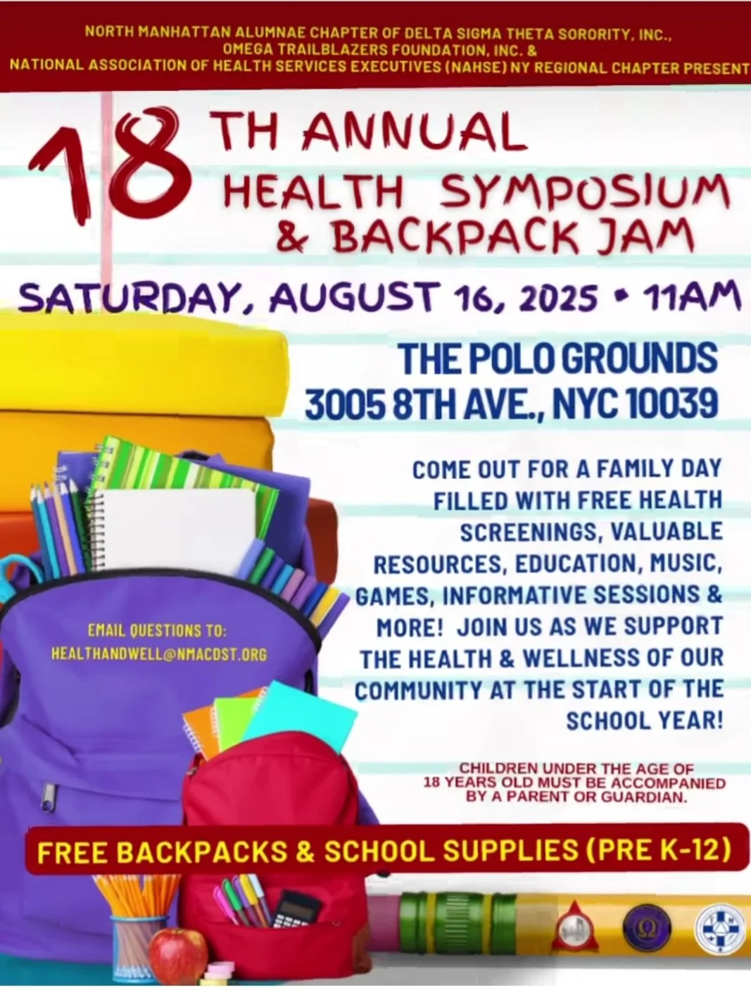 18th Annual Health Symposium & Backpack Jam