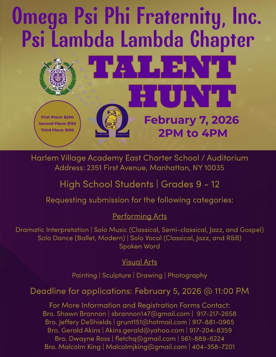 Psi Lambda Lambda Chapter Annual Talent Hunt