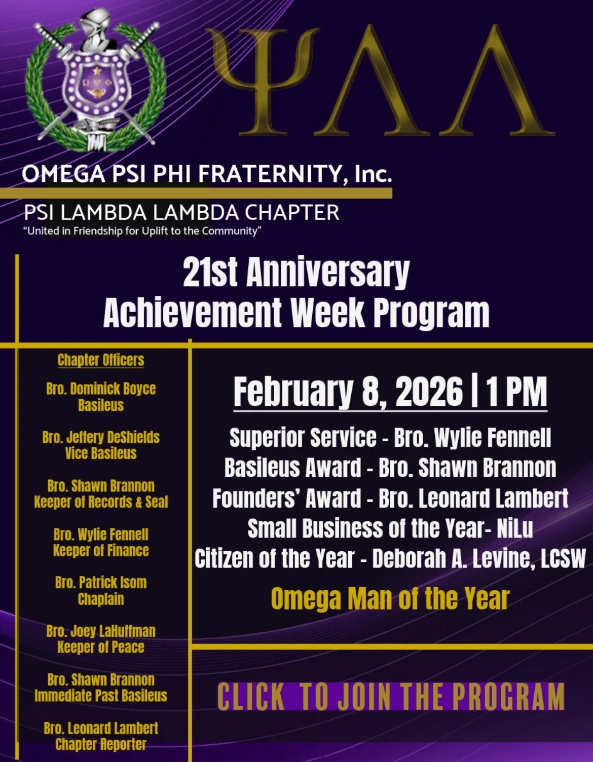 Psi Lambda Lambda Achievement Week
