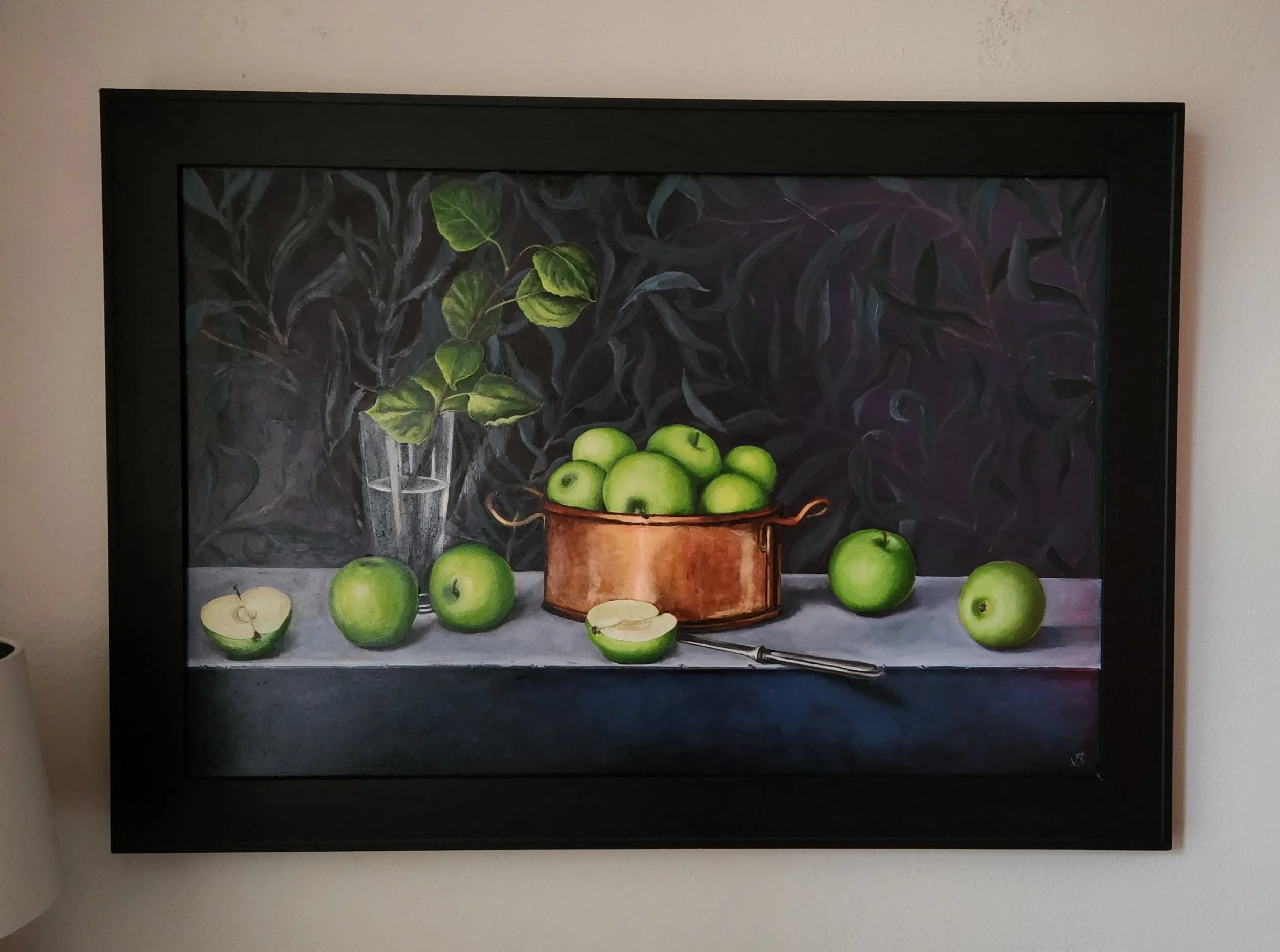 Apples in a copper bowl