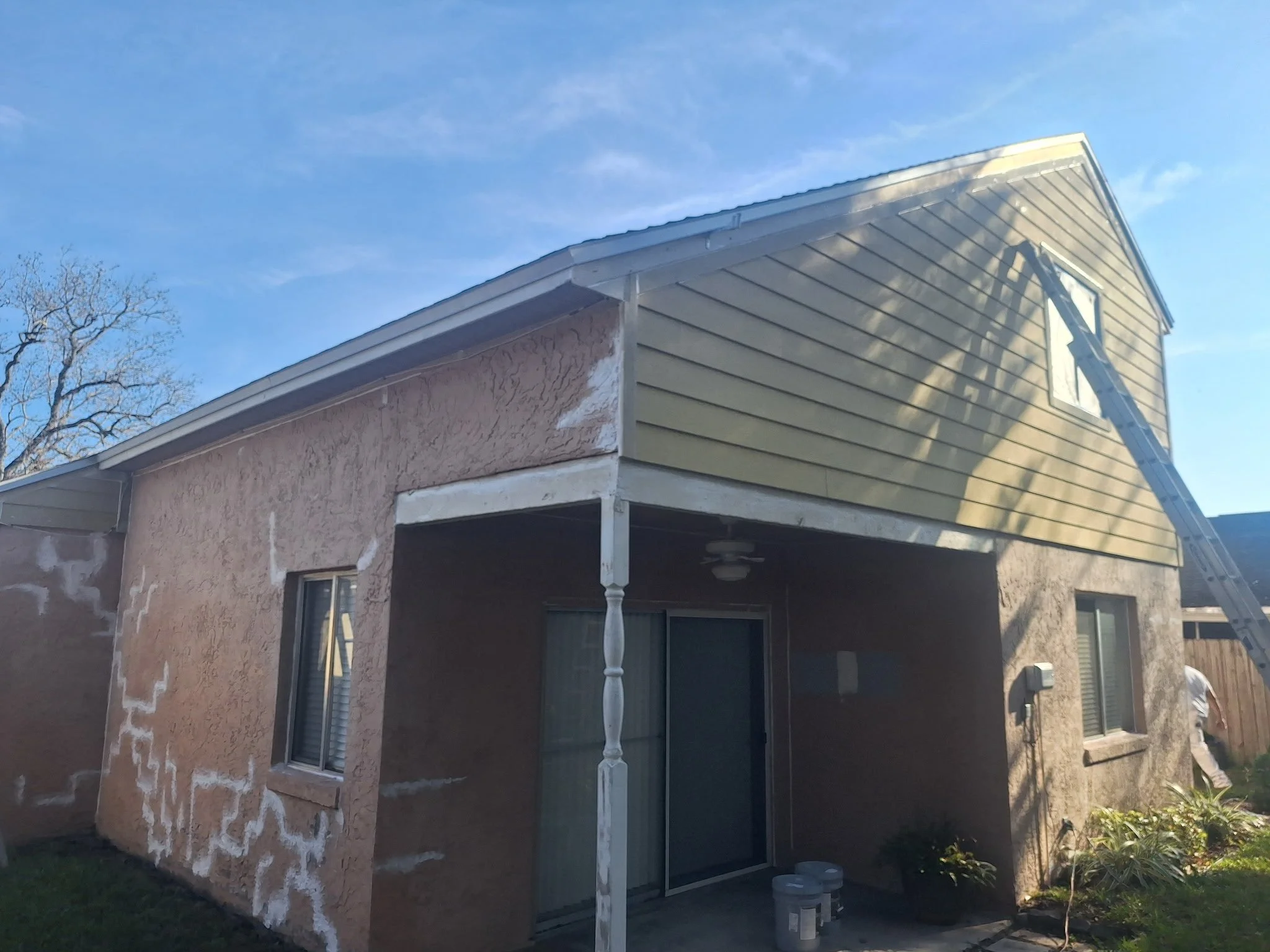 REAR ELEVATION PREP (Before)