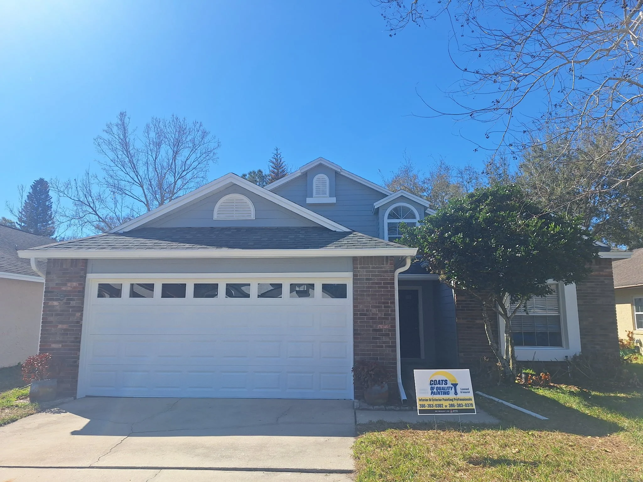 Exterior Paint Transformation in Oviedo – From Faded to Fresh in Central Florida Sunshine