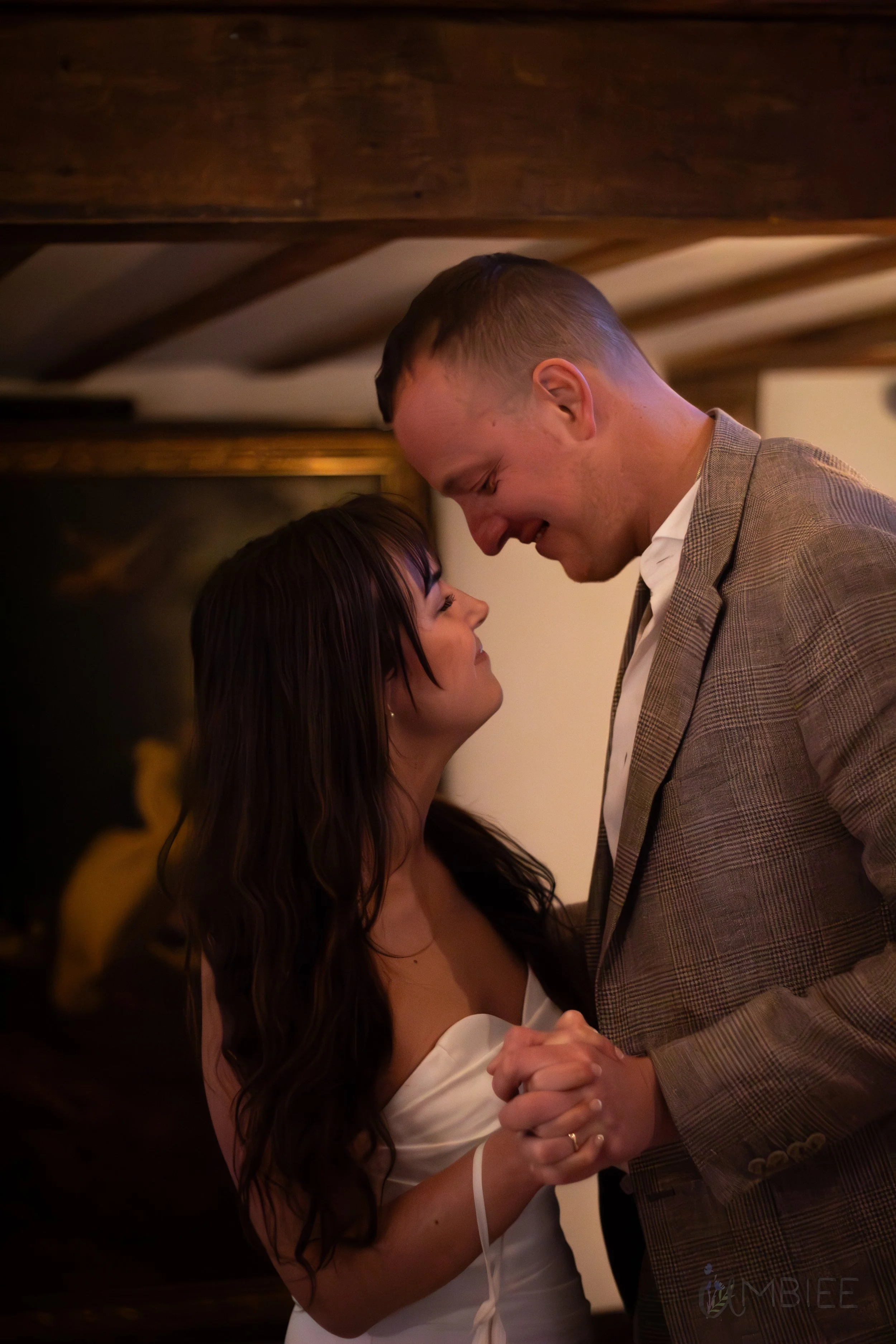 Bride and groom First dance at the Plough inn, at Eaton
