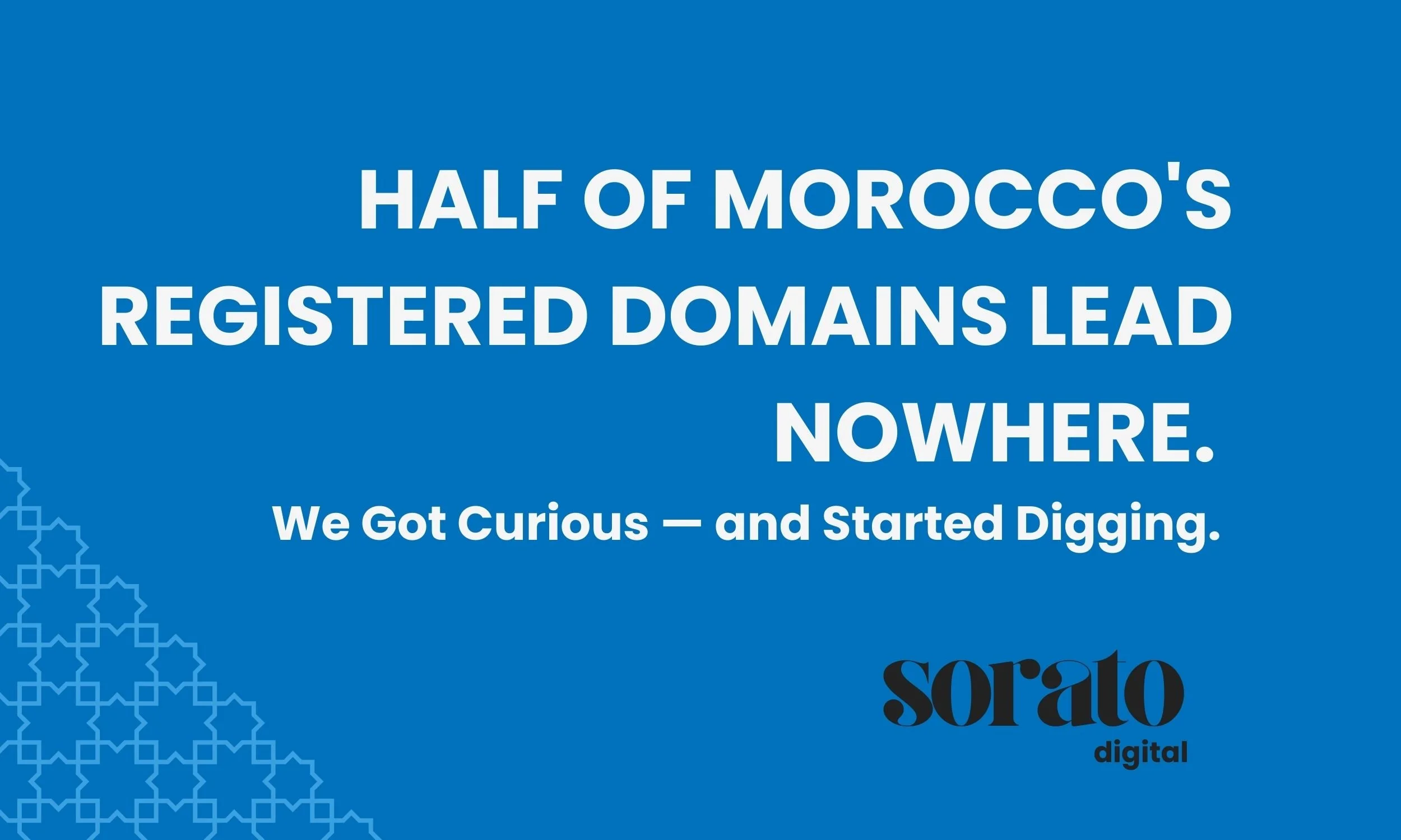 La moitié des domaines .ma enregistrés au Maroc ne mènent nulle part. On a creusé le sujet.