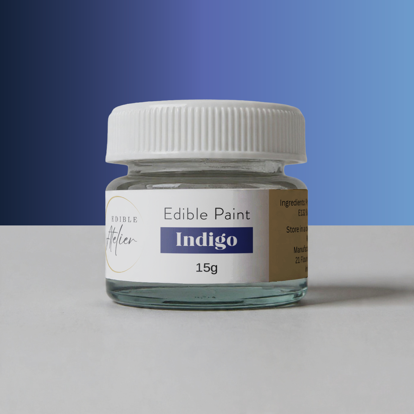 Indigo Edible Paint - 15mL