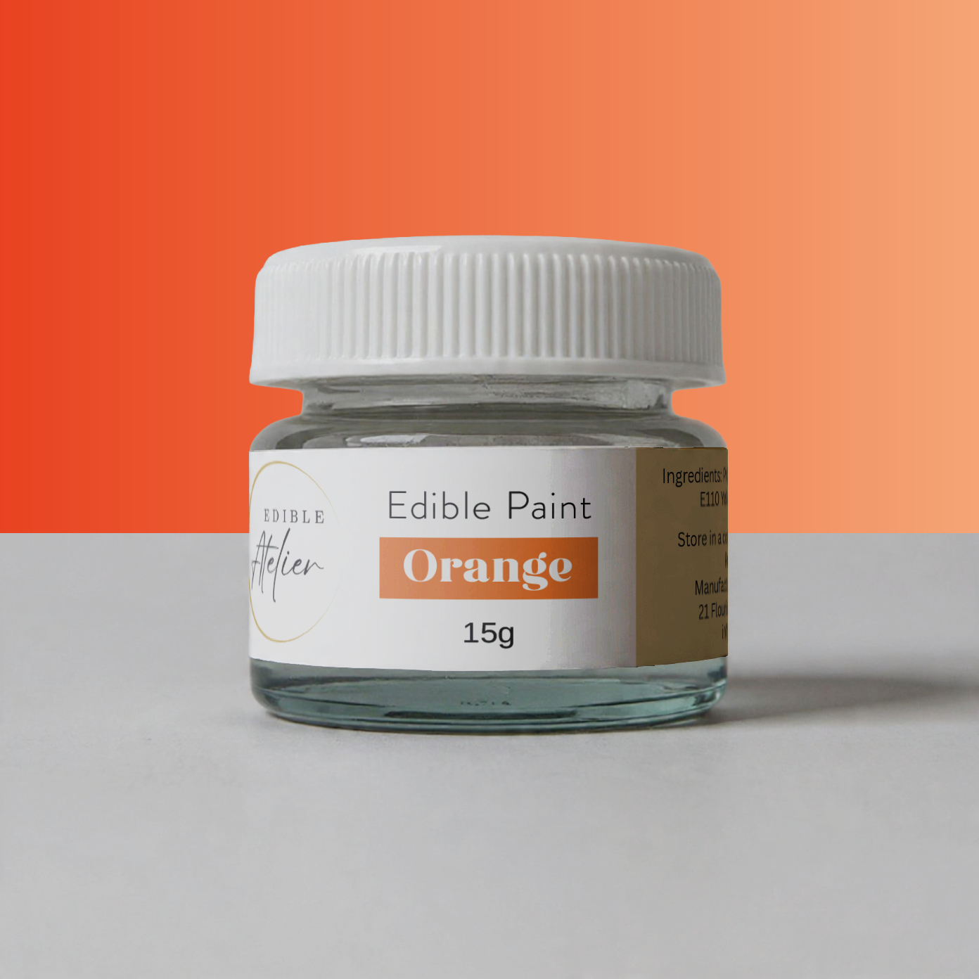 Orange Edible Paint - 15mL