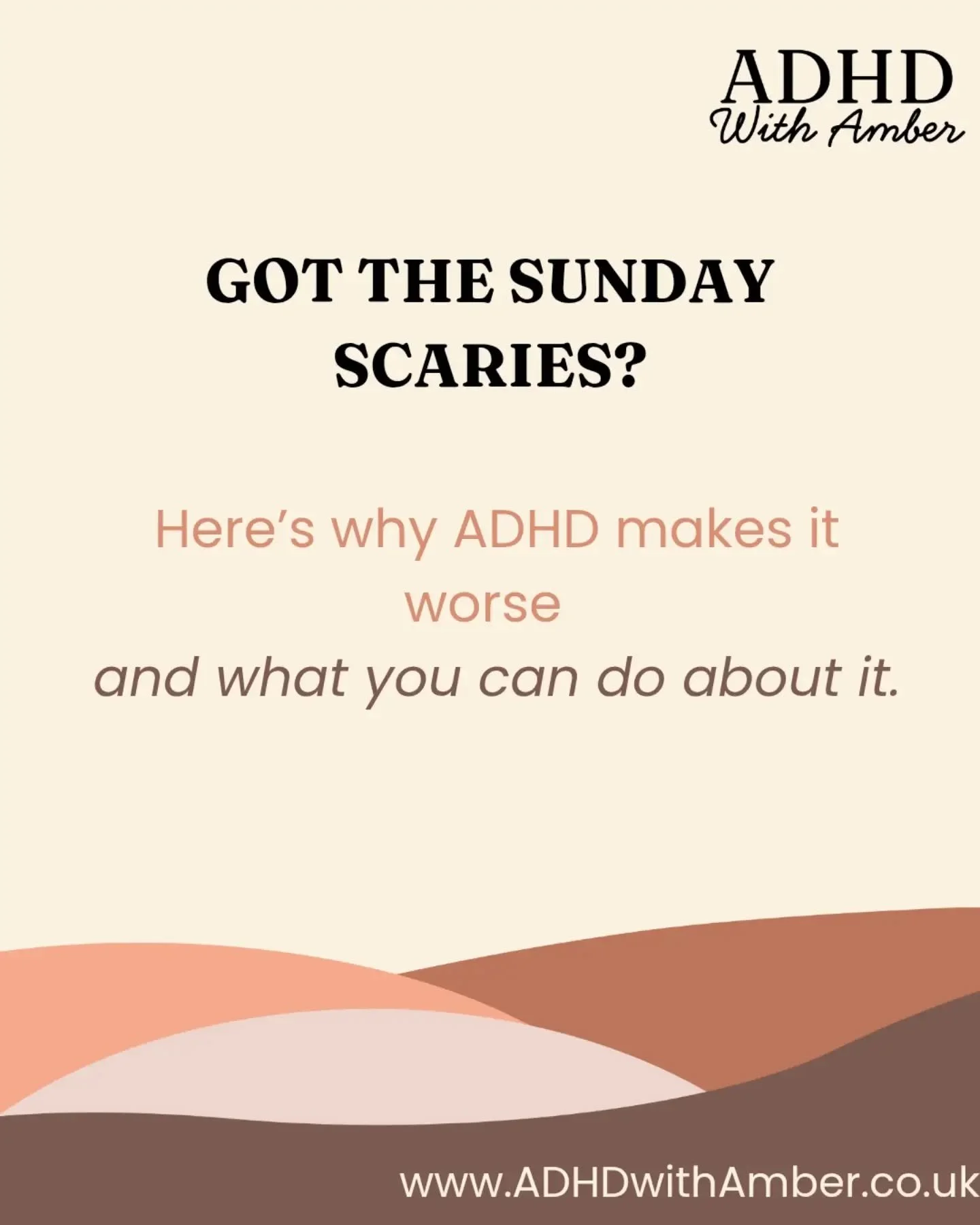 There is nothing worse than that sense of dread for the week ahead.

Here&rsquo;s why it&rsquo;s so intense for ADHD women:
-You&rsquo;ve been masking all week and your body knows you&rsquo;re about to do it again.
-You&rsquo;re already overstimulate