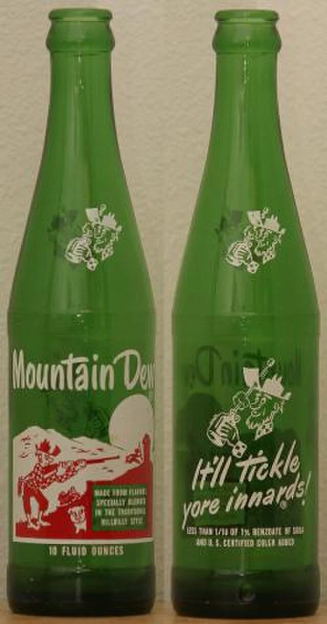 Old Mountain Dew Bottles