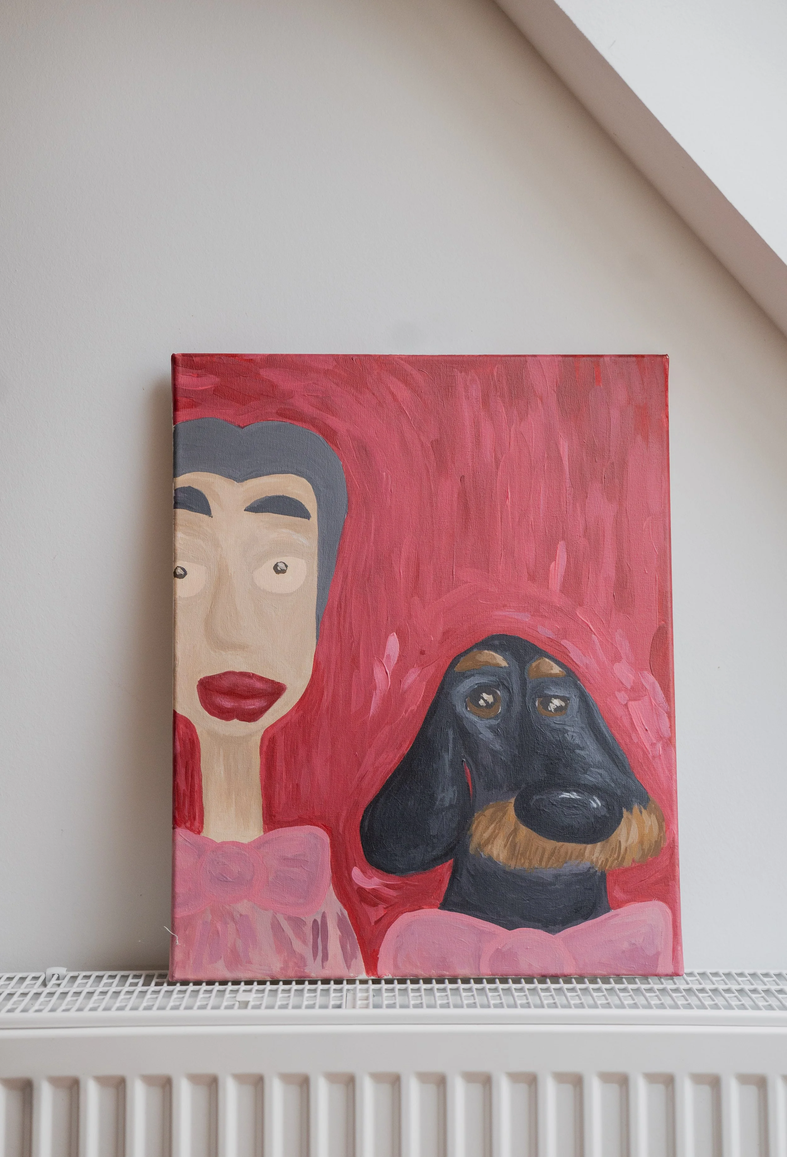 dog painting – personalized art from photo
