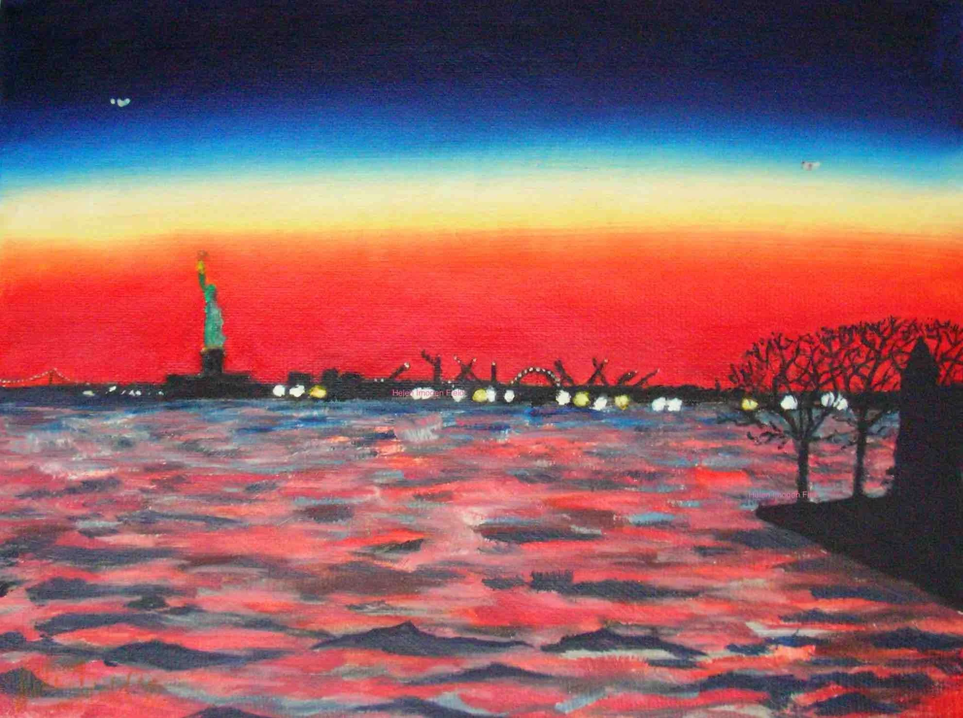 Oil painting Staten island ferryWM 133kb.jpg