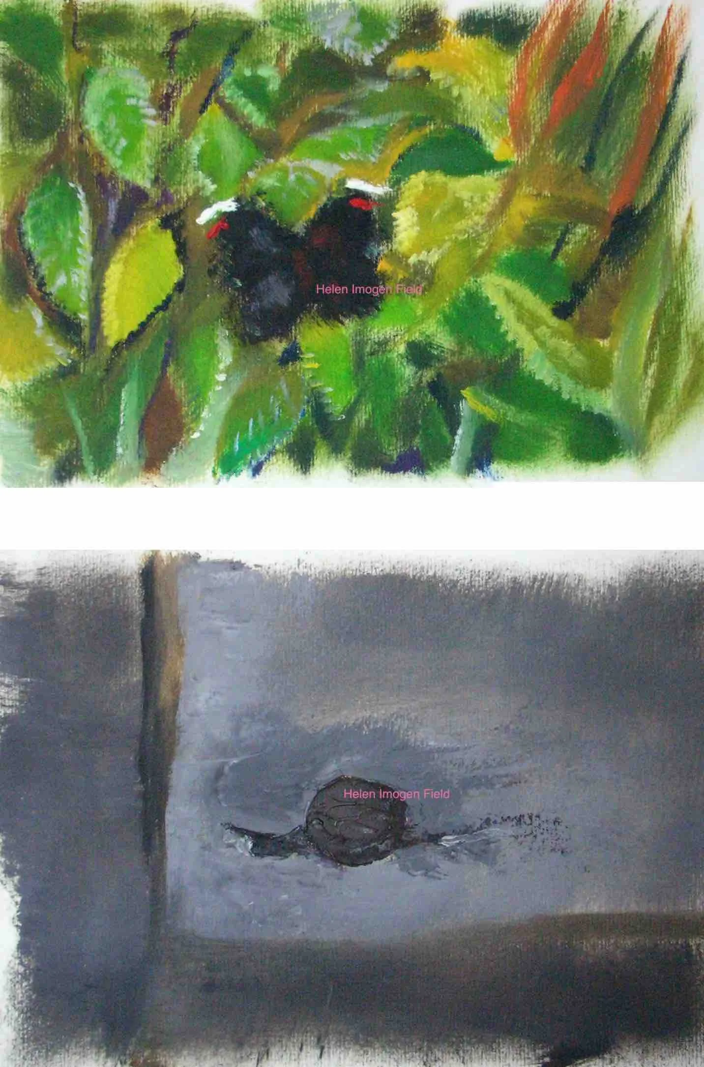 Oil paintings Butterfly Snail impressions WM 183kb.jpg