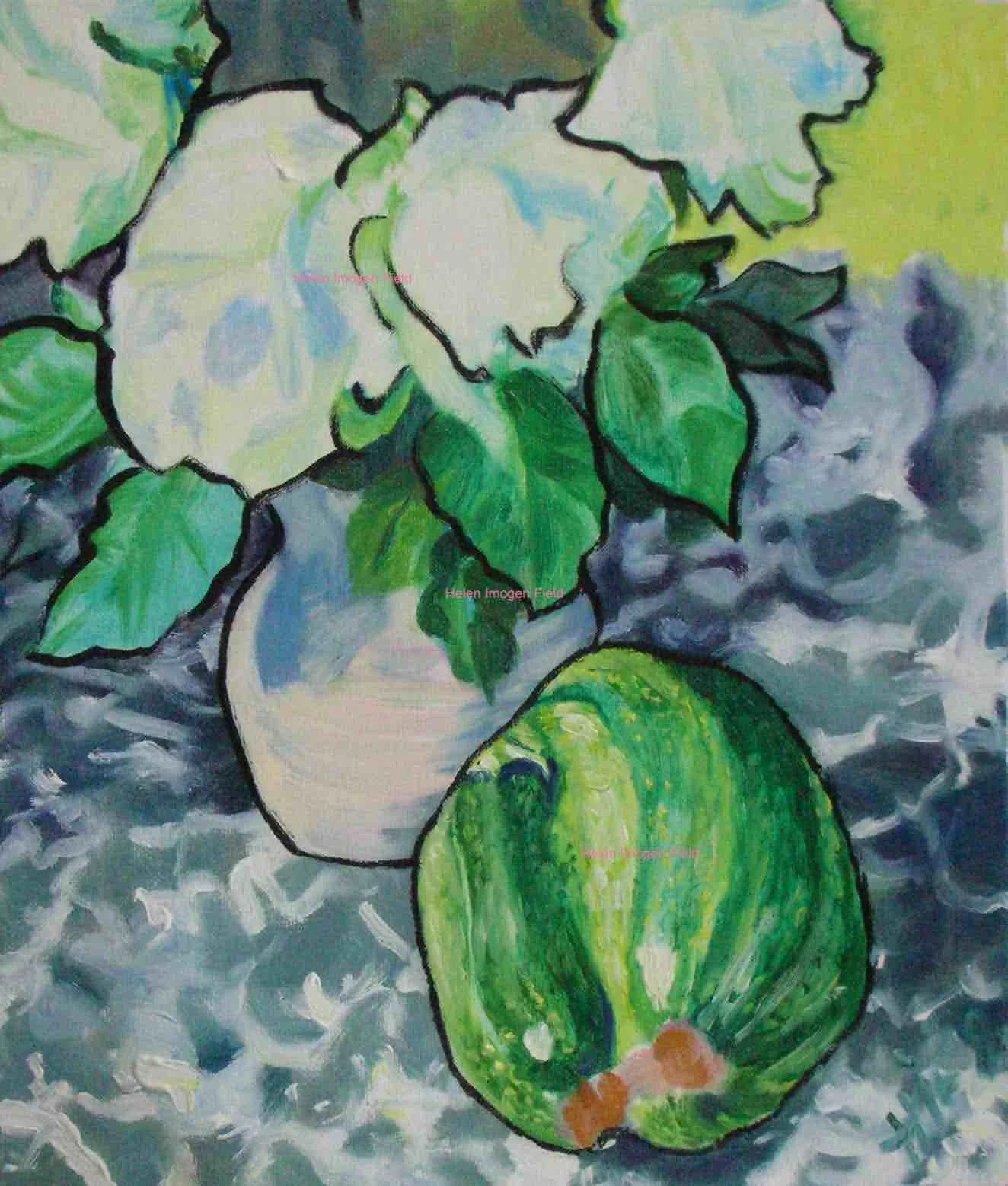 Oil painting Double_zucchini WM102kb.jpg