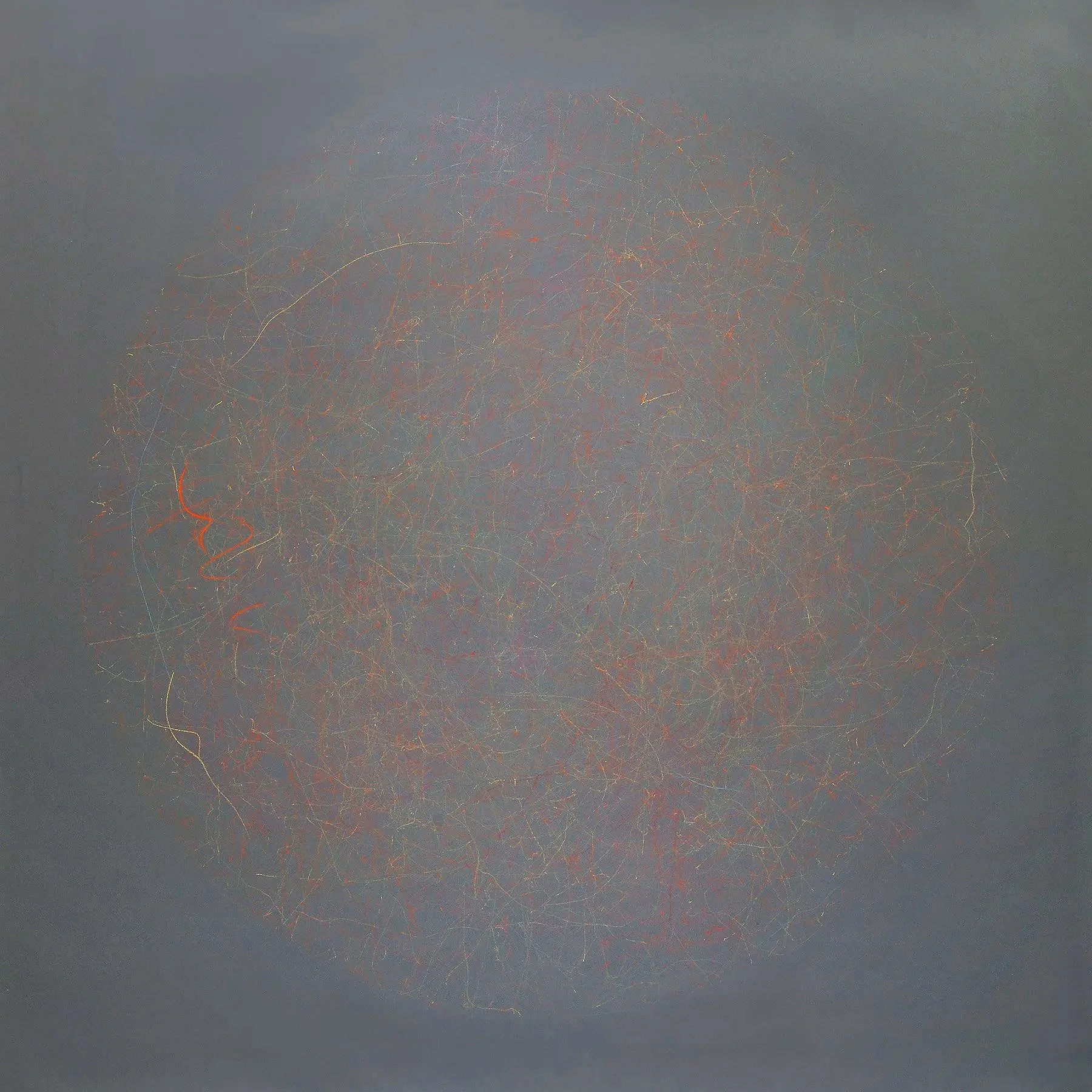 Drawing Machine Drawing III, 2018, Crayon on Paper, 94 x 94cm