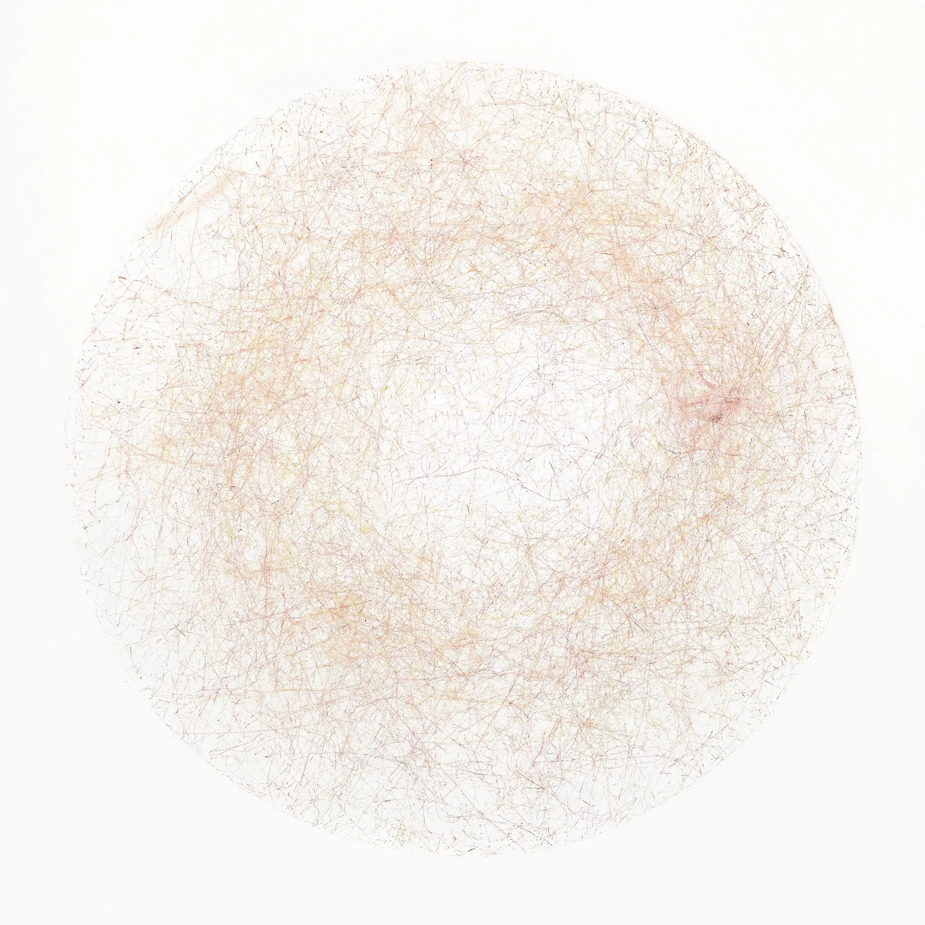 Drawing Machine Drawing II, 2018, Crayon on Paper, 94 x 94cm