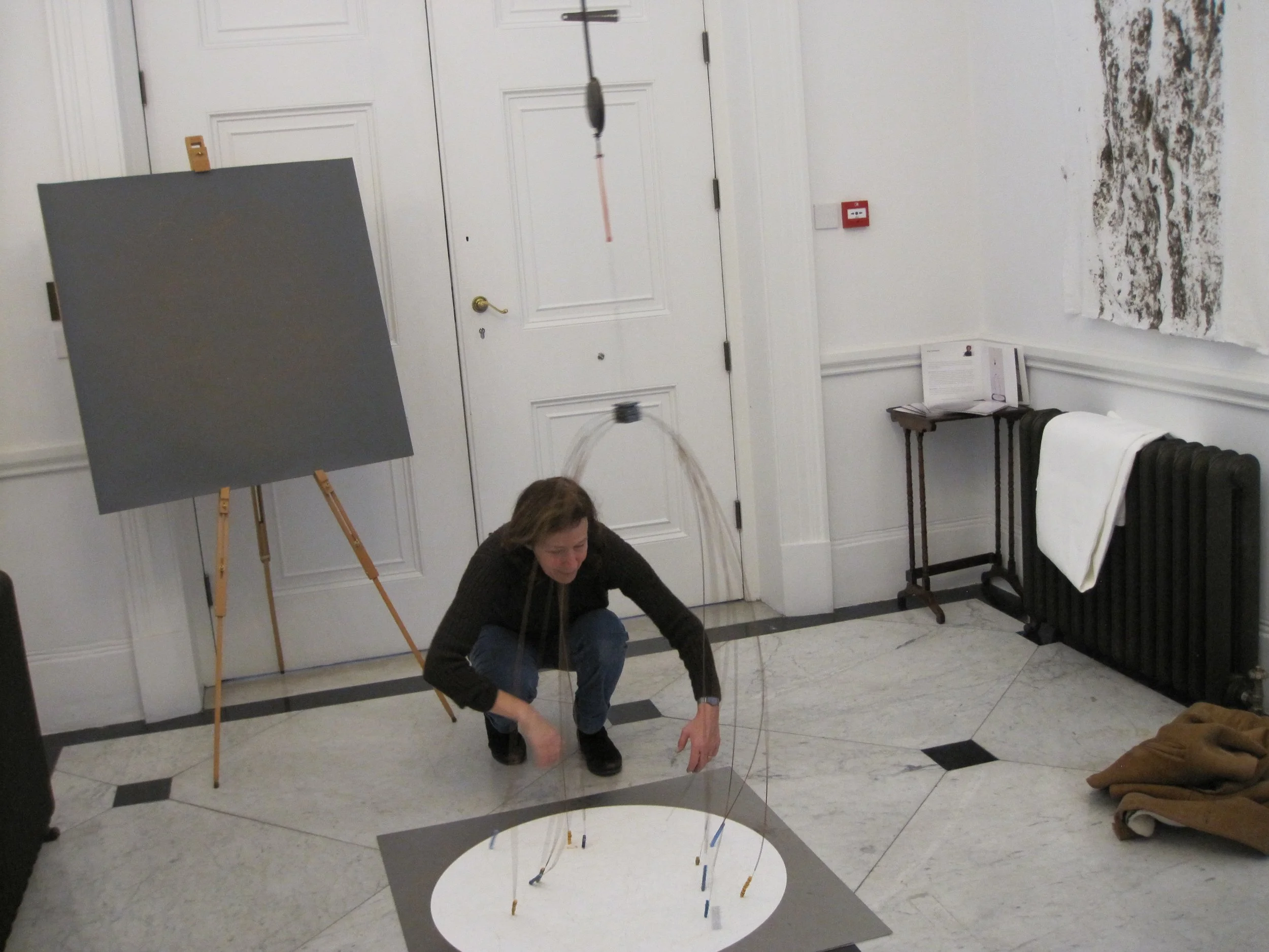 Drawing Machine (2018 install & process view at 'Human', German Residence, London)