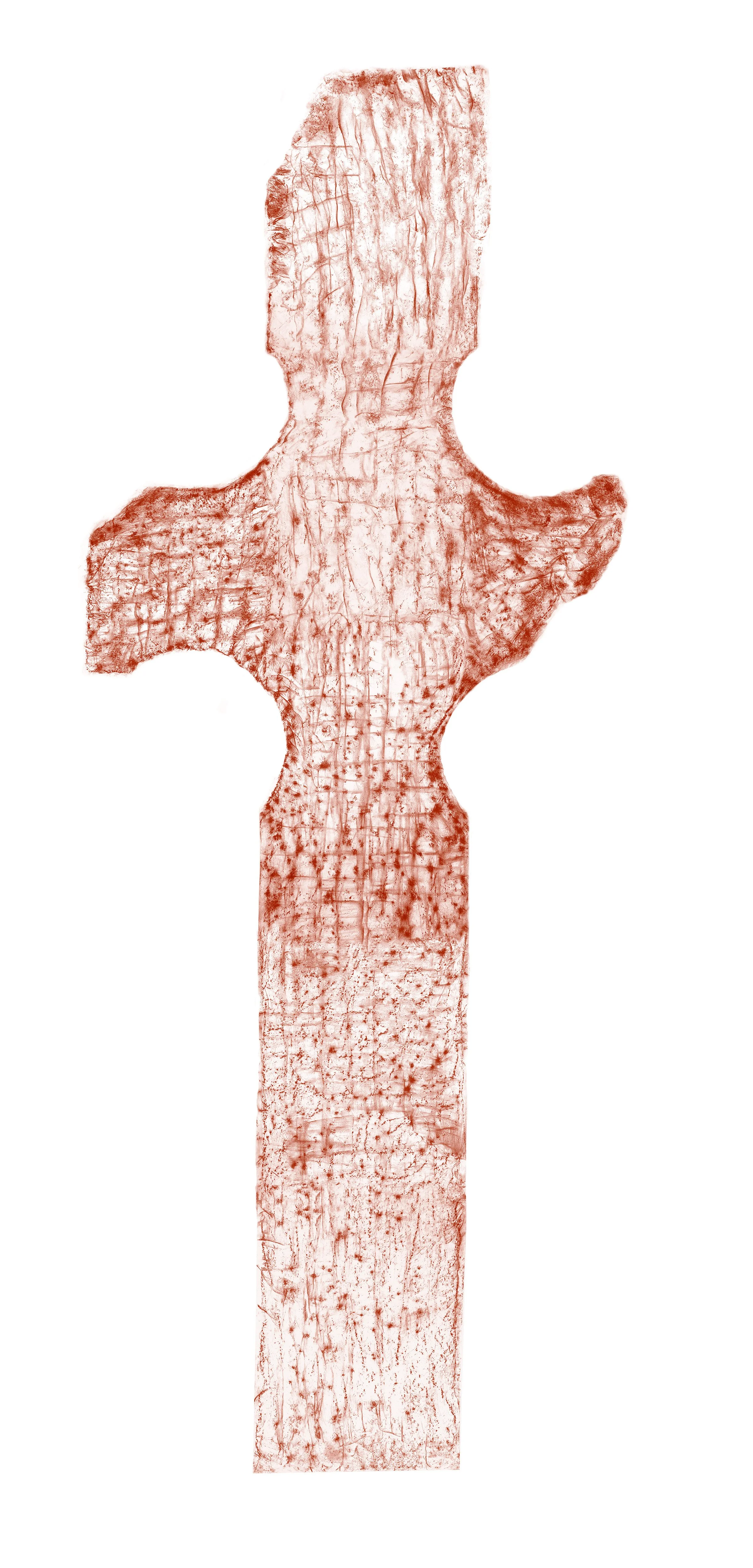 Kilnave Cross, 2017, C-Type Photograph, 290 x 112cm