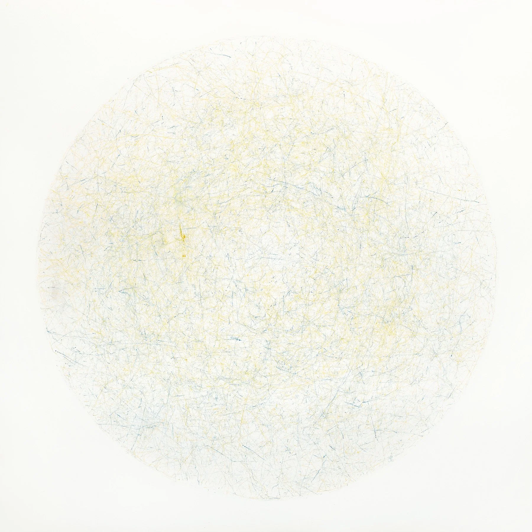 Drawing Machine Drawing I, 2018, Crayon on Paper, 94 x 94cm