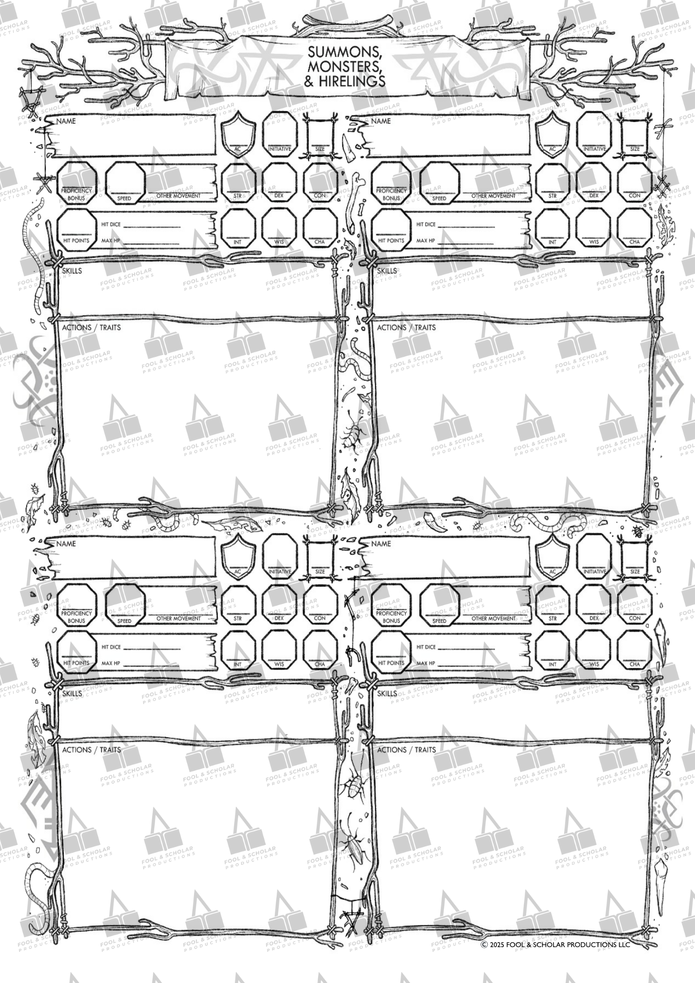 Dark Dice Characters Sheet Page 3 - A4 - 5.5e.png