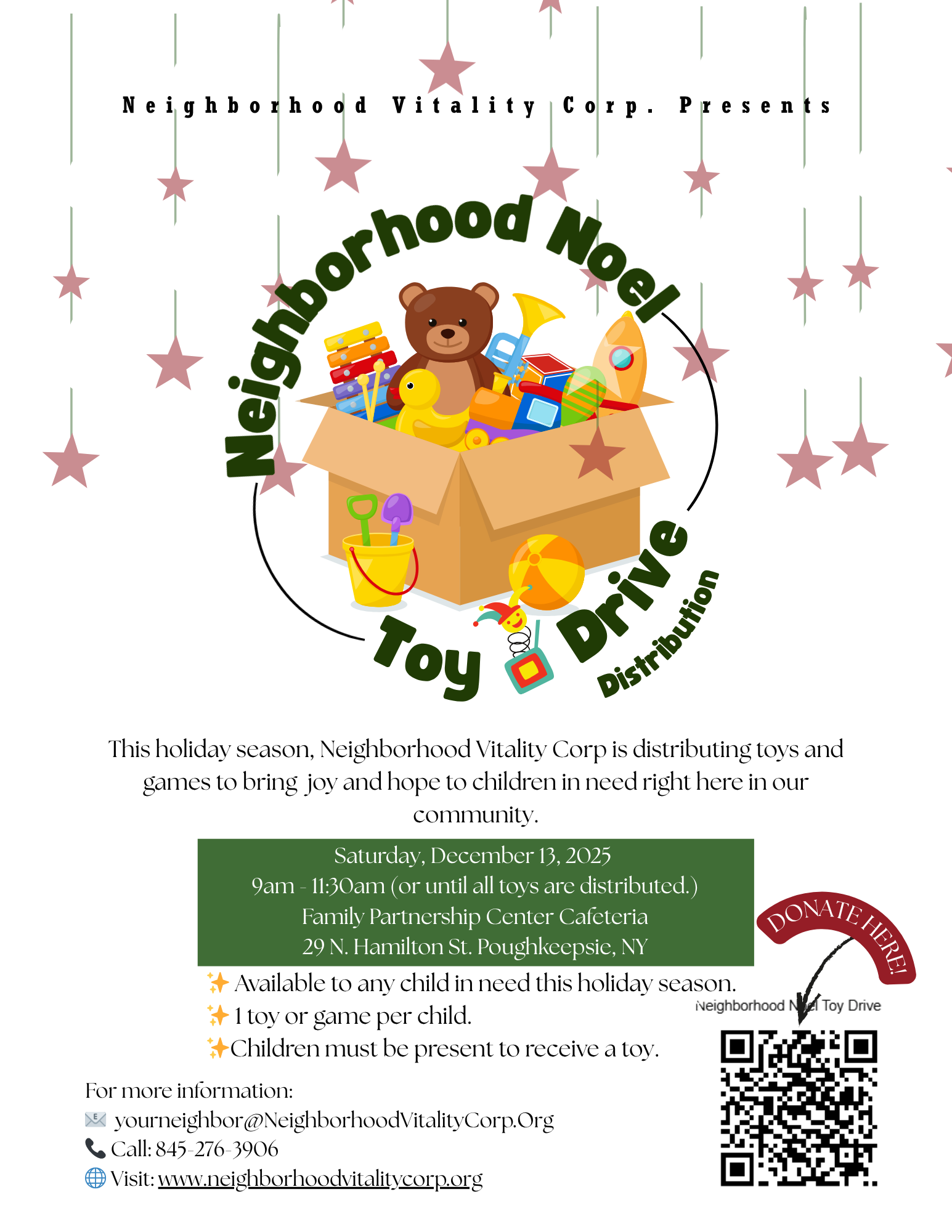 Neighborhood Noel Toy Drive - Poughkeepsie