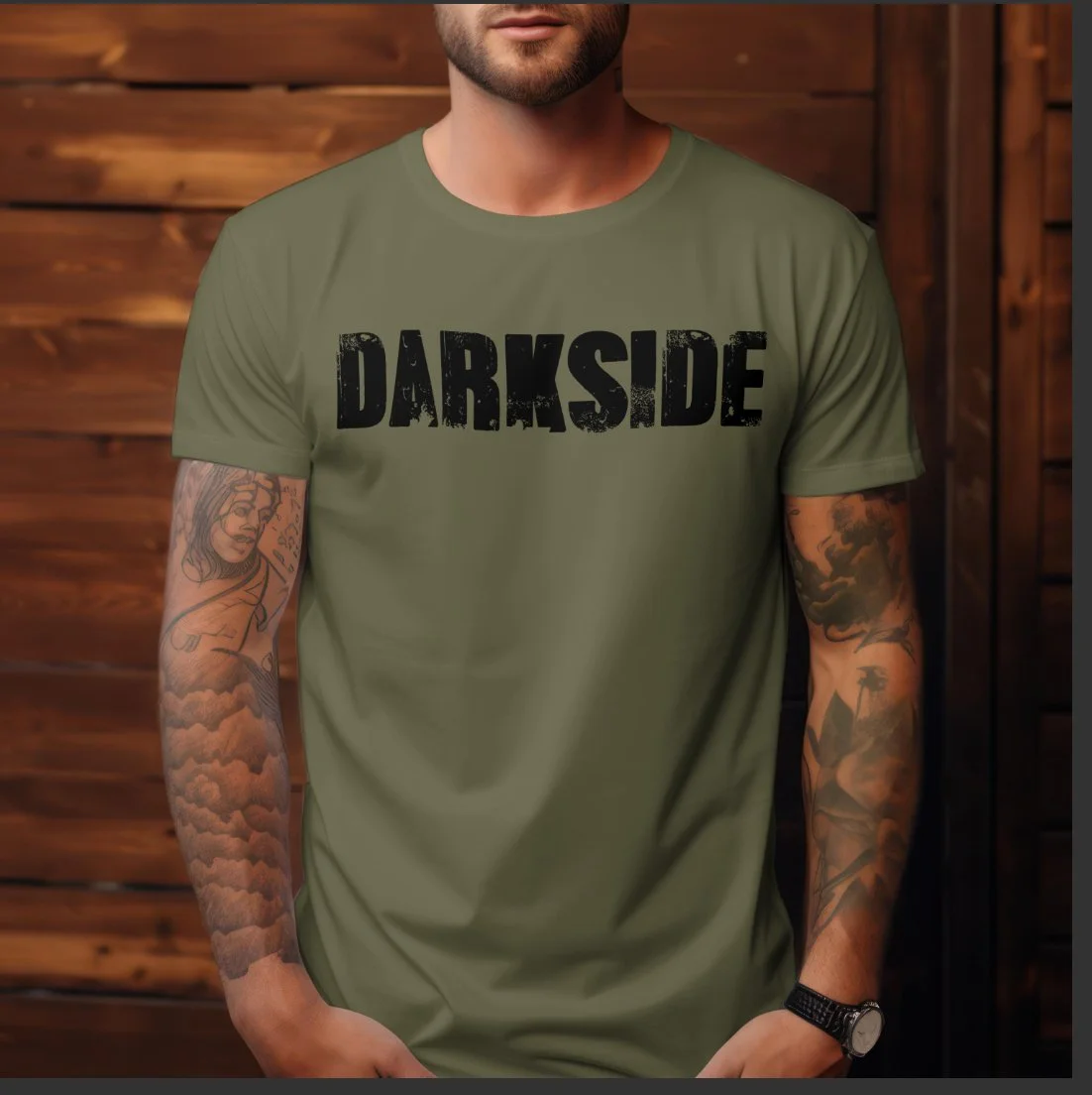 Darkside T Shirt (in OD Green)