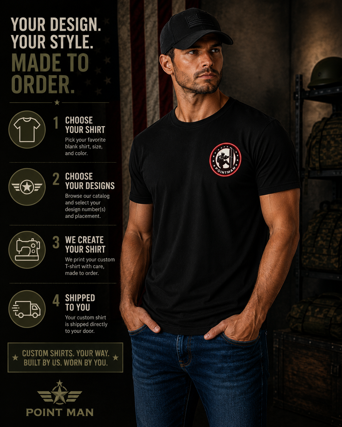 Custom T-Shirt — Choose Your Design.