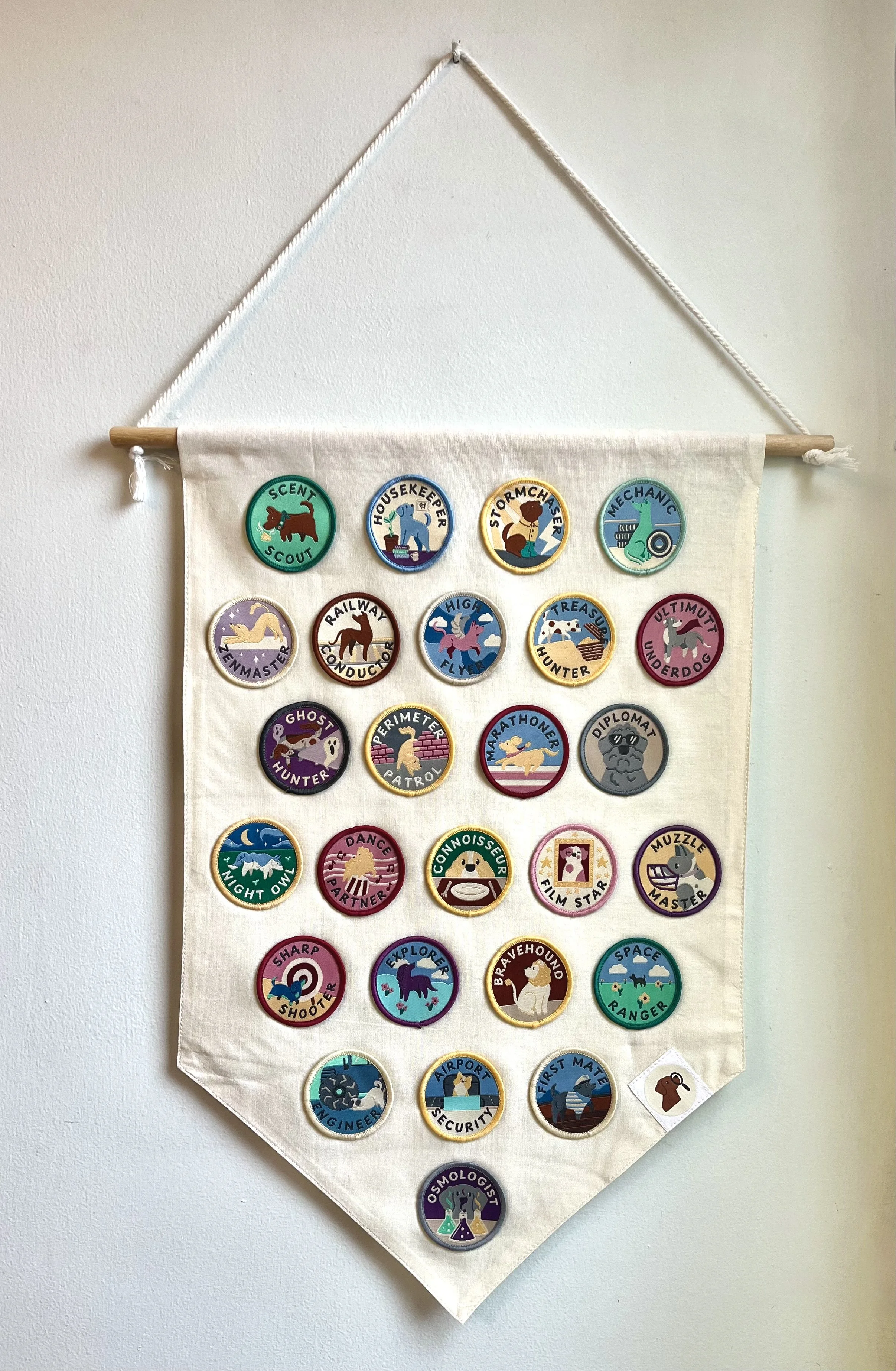 Badge Wall Hanging / Display Pennant