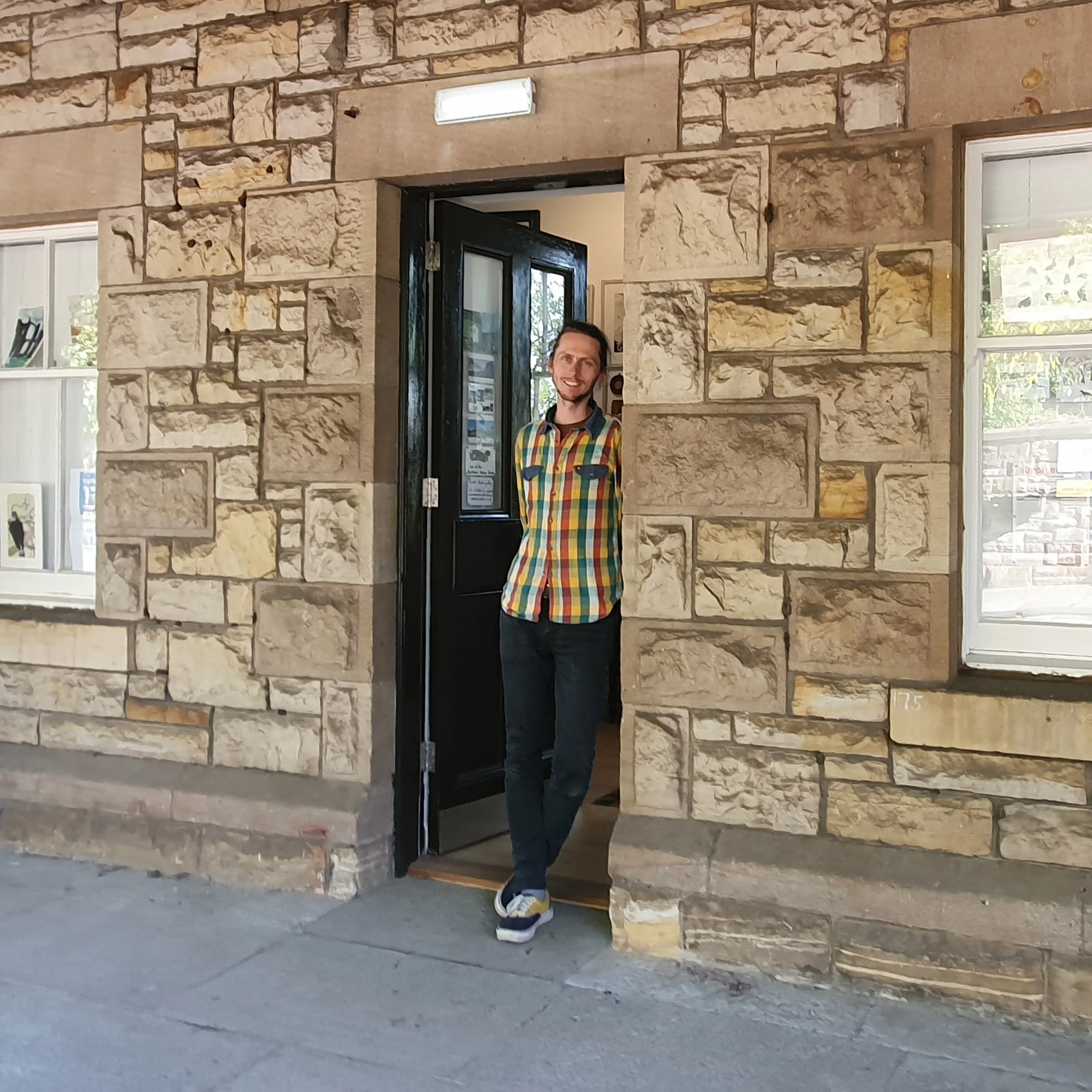 Leo du Feu at Burntisland Station Studio, May 2022.jpg