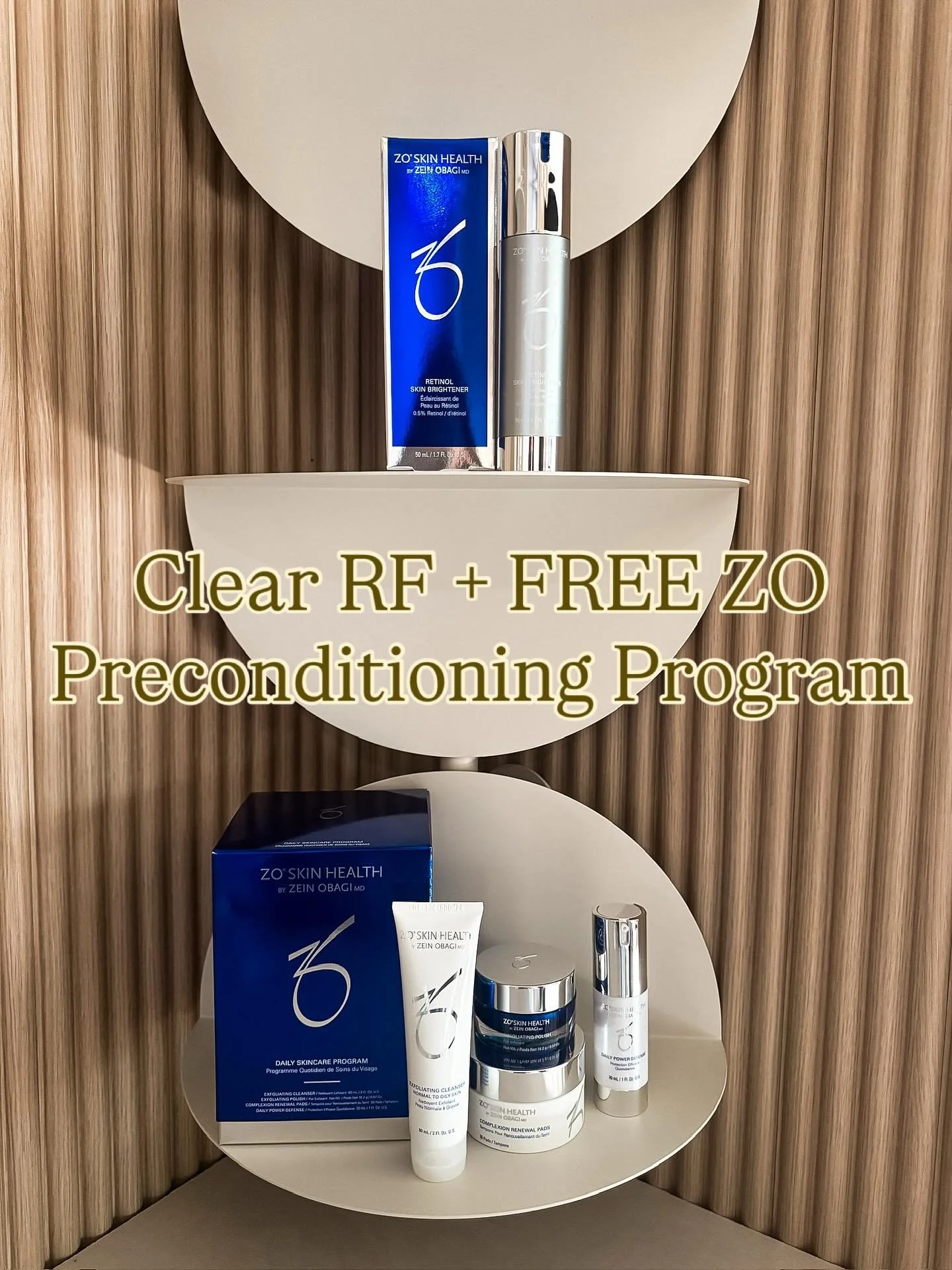 Want the best results from your Clear RF treatments? ✨ It all starts with skin prep!

All October long, when you purchase any Exion Clear package of 3 or 5 sessions, you&rsquo;ll get a FREE ZO Preconditioning Program ($365 value!)

Prepping your skin