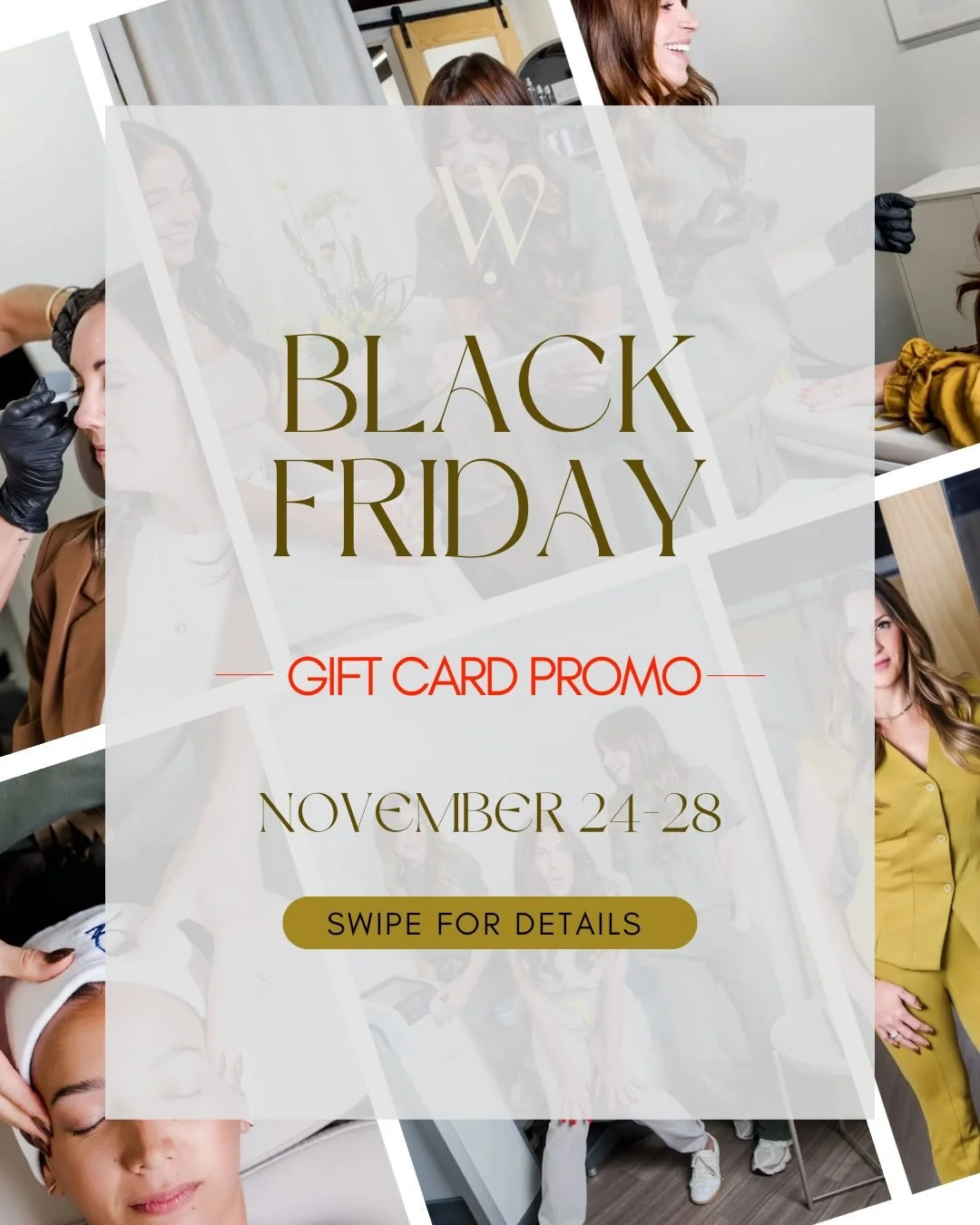 The Well Black Friday is HERE! 

The biggest promo of the year has officially landed. Why is this the best? You can use it toward ANY treatment or service at The Well! 

From November 24&ndash;28, purchase a gift card in the amount of $2000, $1500, $