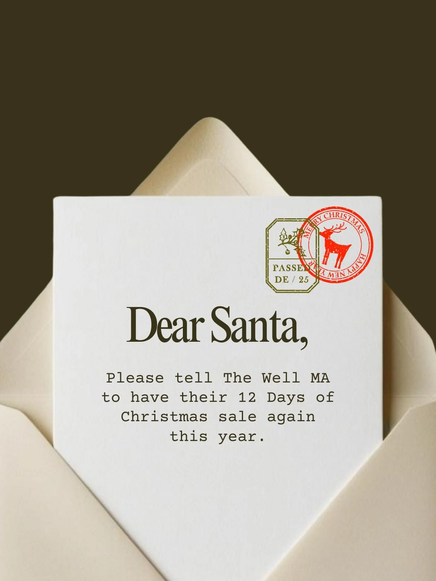 IYKYK 👀✨

Let&rsquo;s just say The Well MA might be feeling festive again this year&hellip;