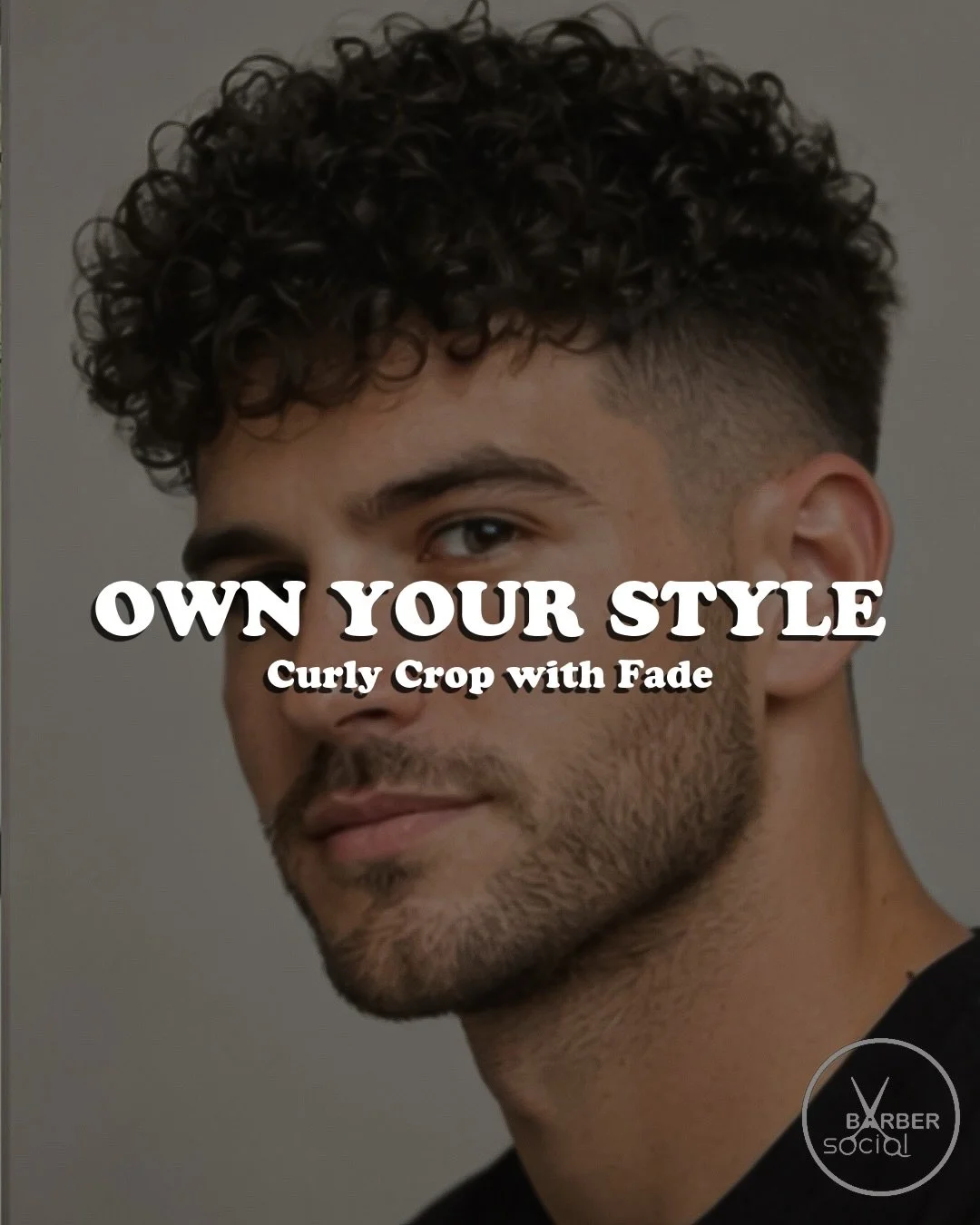 OWN YOUR STYLE means embracing what makes every detail unique.

The Curly Crop with Fade combines natural texture with contemporary precision, creating balance between movement, structure and personality.
The curls maintain freedom and character, whi