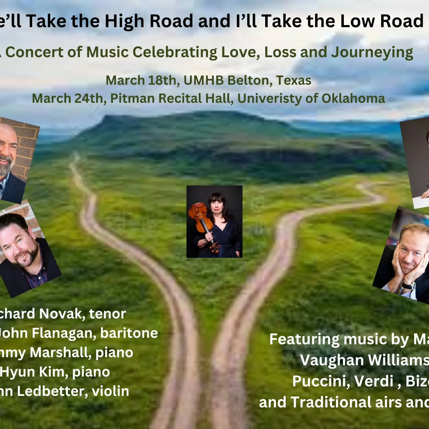 Hi all. Come see a great concert on Monday night.