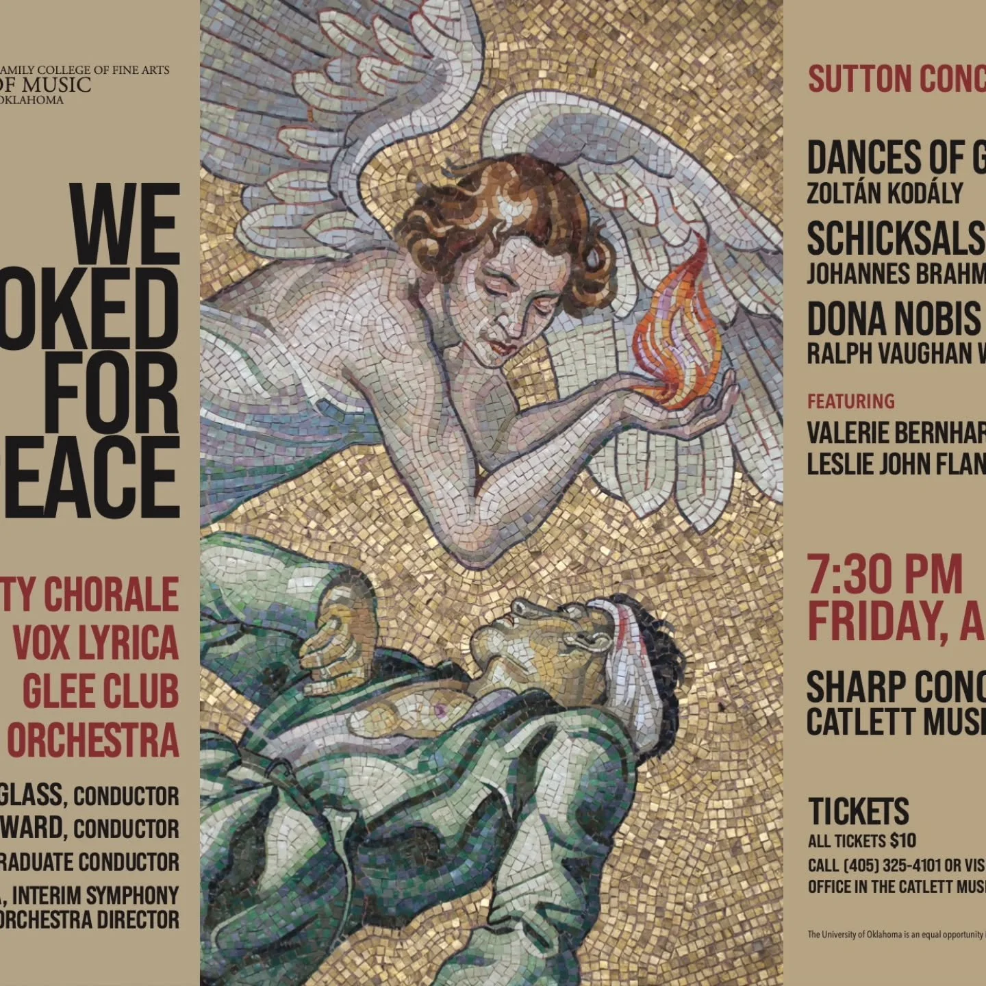 Join us on Friday evening for this truly great Choral work with texts taken from Walt Whitman's Drum Taps and the final text from a speech given by John Bright on February 23rd, 1855 addressing issues surrounding the Crimeam War.
