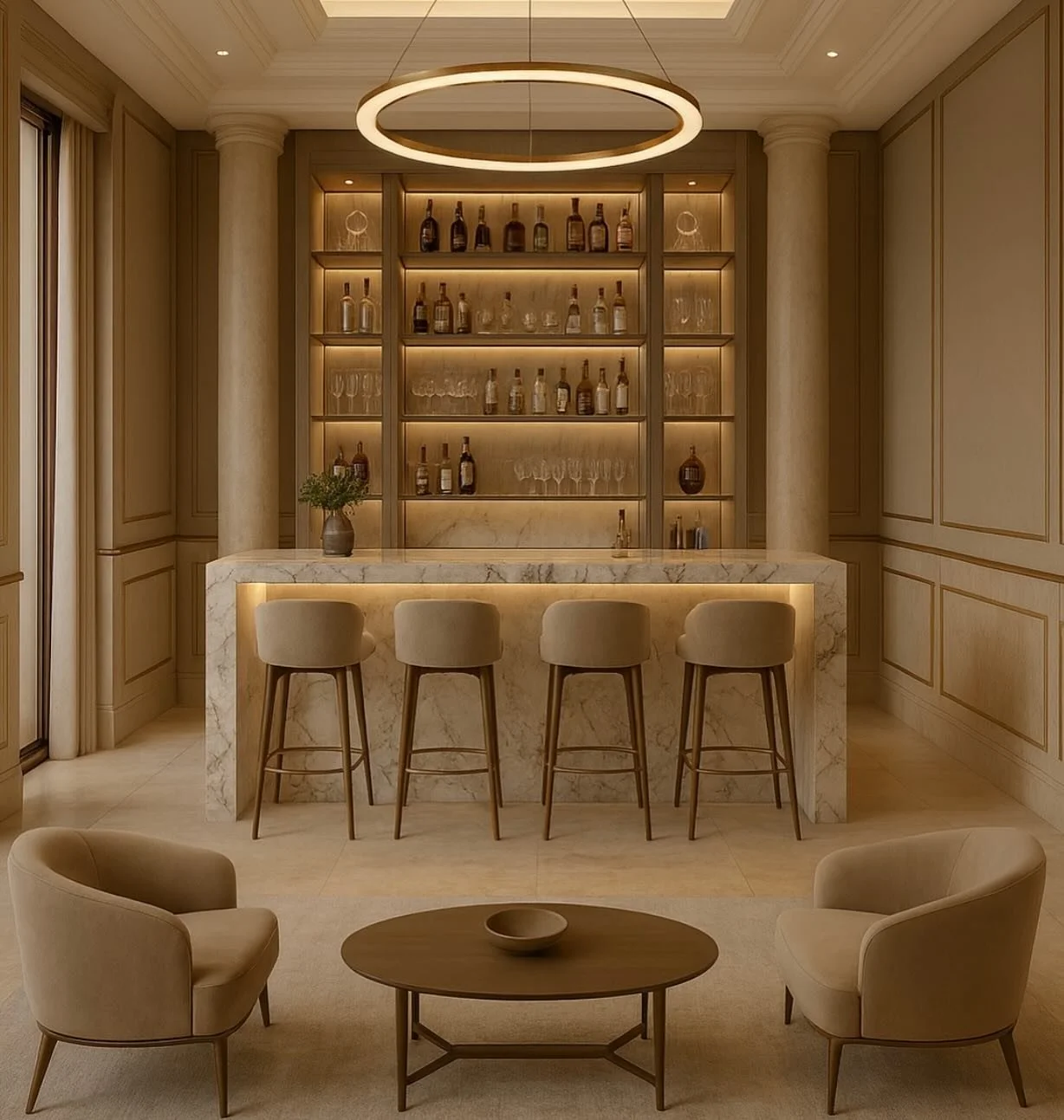 A toast to timeless elegance in the heart of Dubai. 🥂