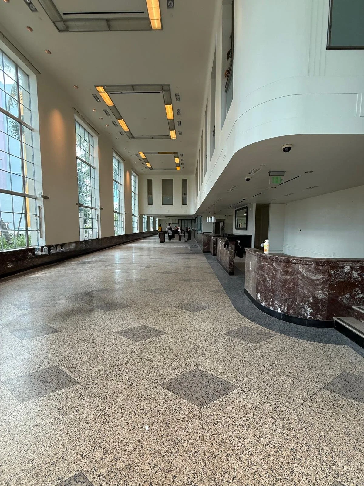 The existing building interior to show contrast of developed design