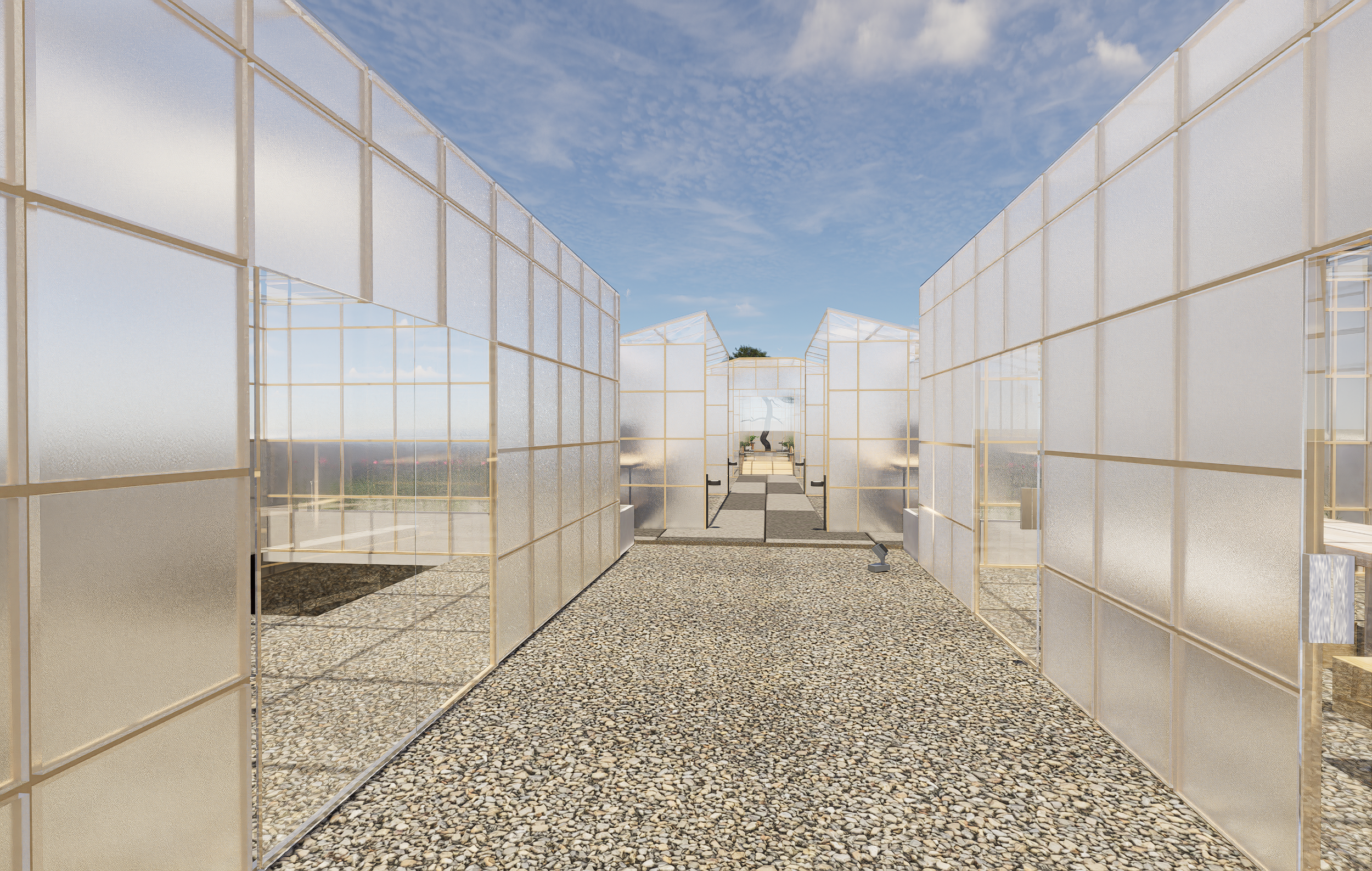 Level 3 - The Rooftop Greenhouse a place to escape the city, providing onsite fresh produce for the restaurant