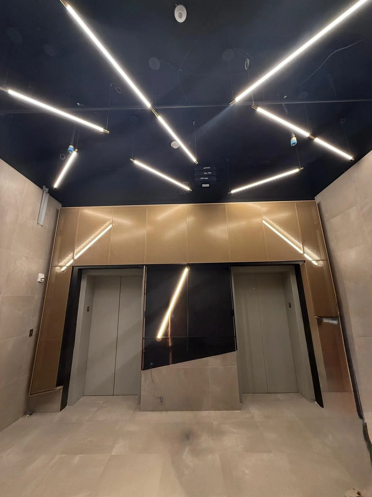 A before image of the space - Exiting the space and designed to be the lounge on plan view