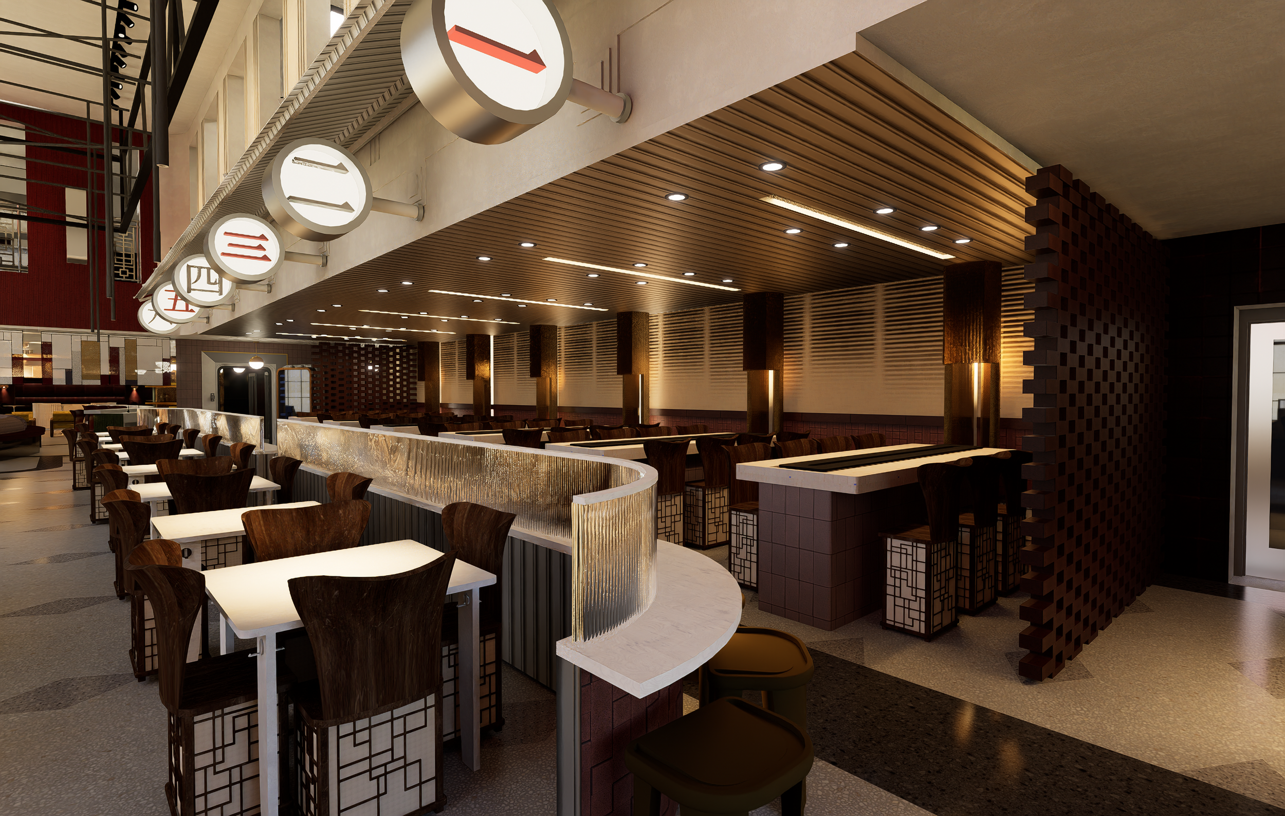 Dining Bank Tube, Sushi-go round system - AM